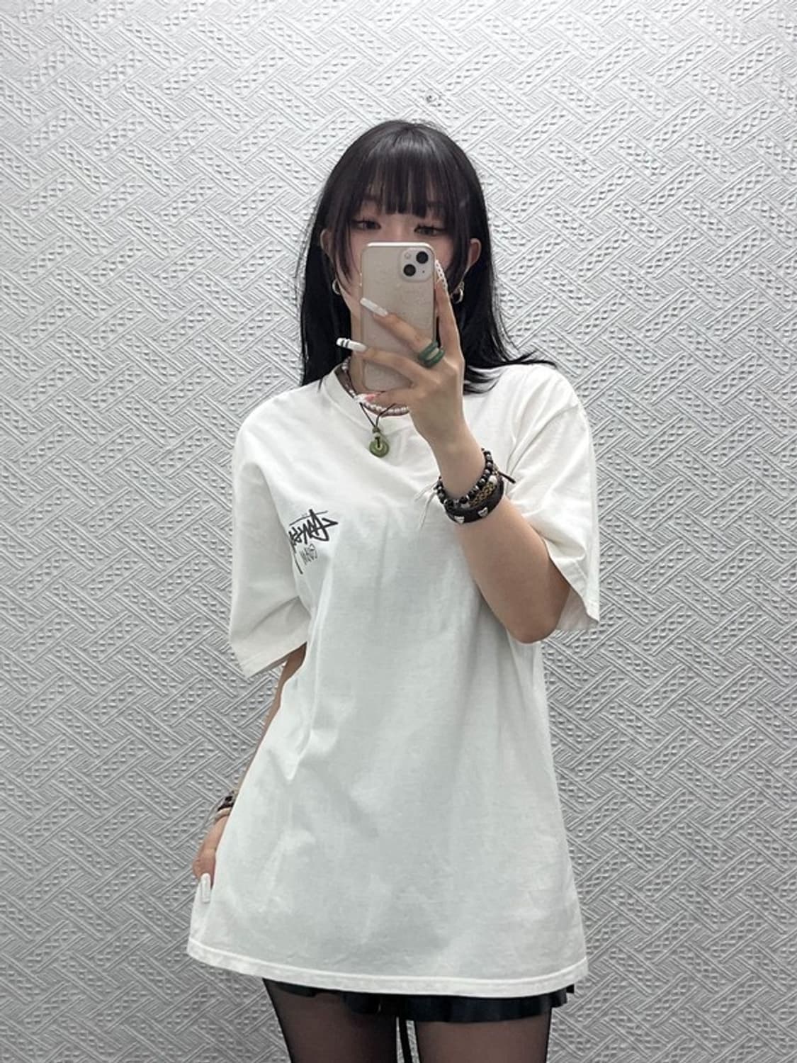 스투시 괌 빈티지 캐주얼 스트릿 빅로고 반팔티 L C10997 상품이미지2