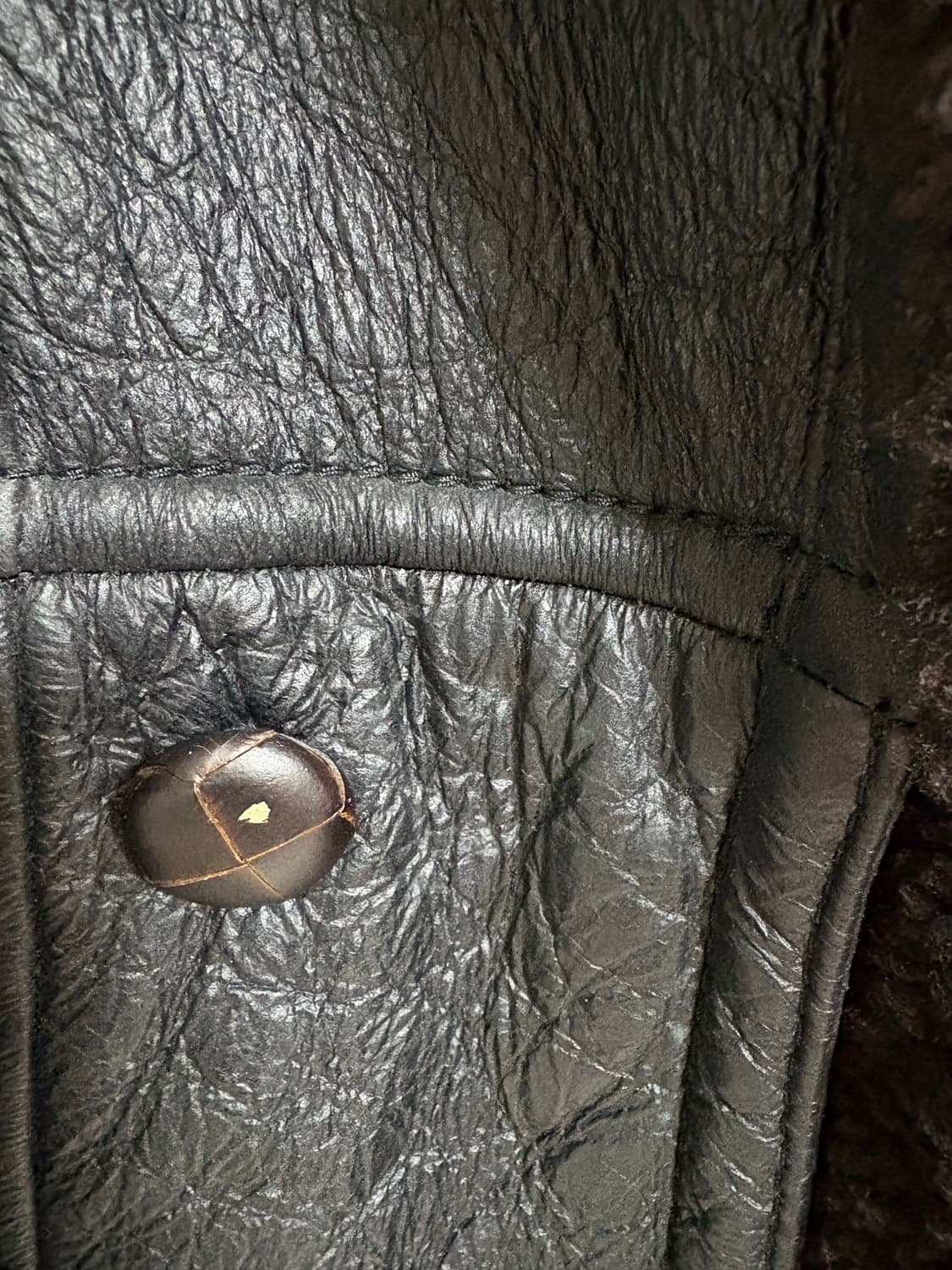 Gianfranco Ferre 빈티지 리얼 무스탕 자켓 Italy 상품이미지6