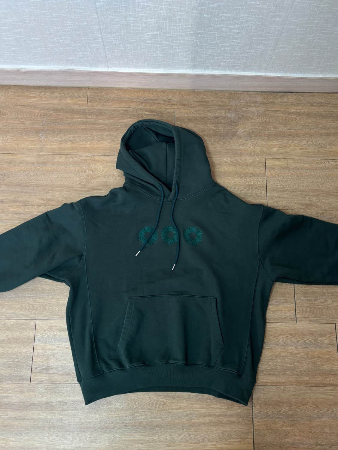 999humanity EVERYDAY LOGO HOODIE(GREEN) 상품이미지2