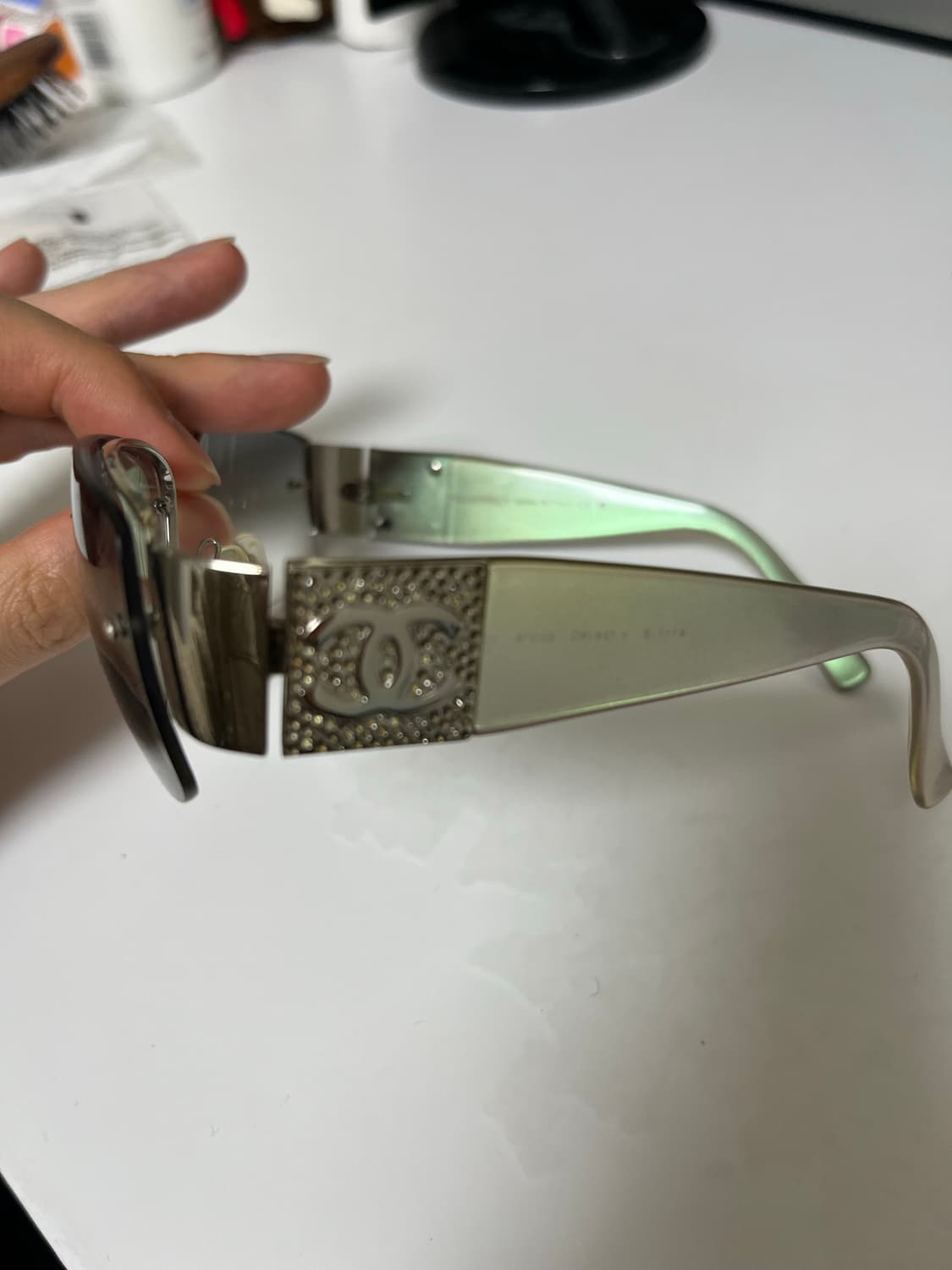 샤넬 빈티지 큐빅 선글라스 상품이미지2