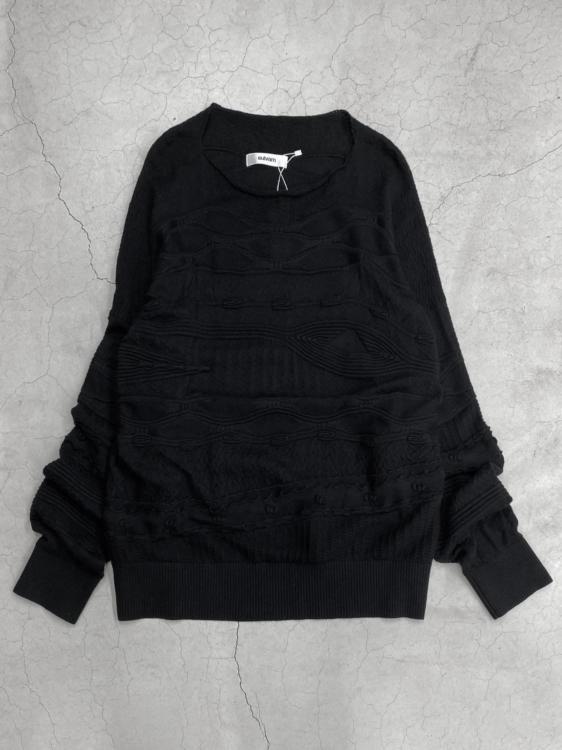 설밤 자카드 오버사이즈 니트 상품이미지1