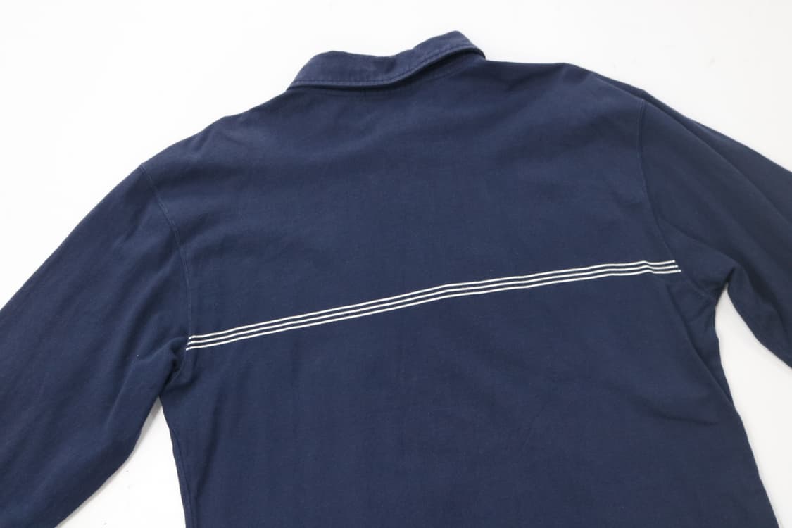 퍼스트다운 빈티지 가로 스트라이프 포인트 네이비 카라 티셔츠 (LL) 상품이미지7