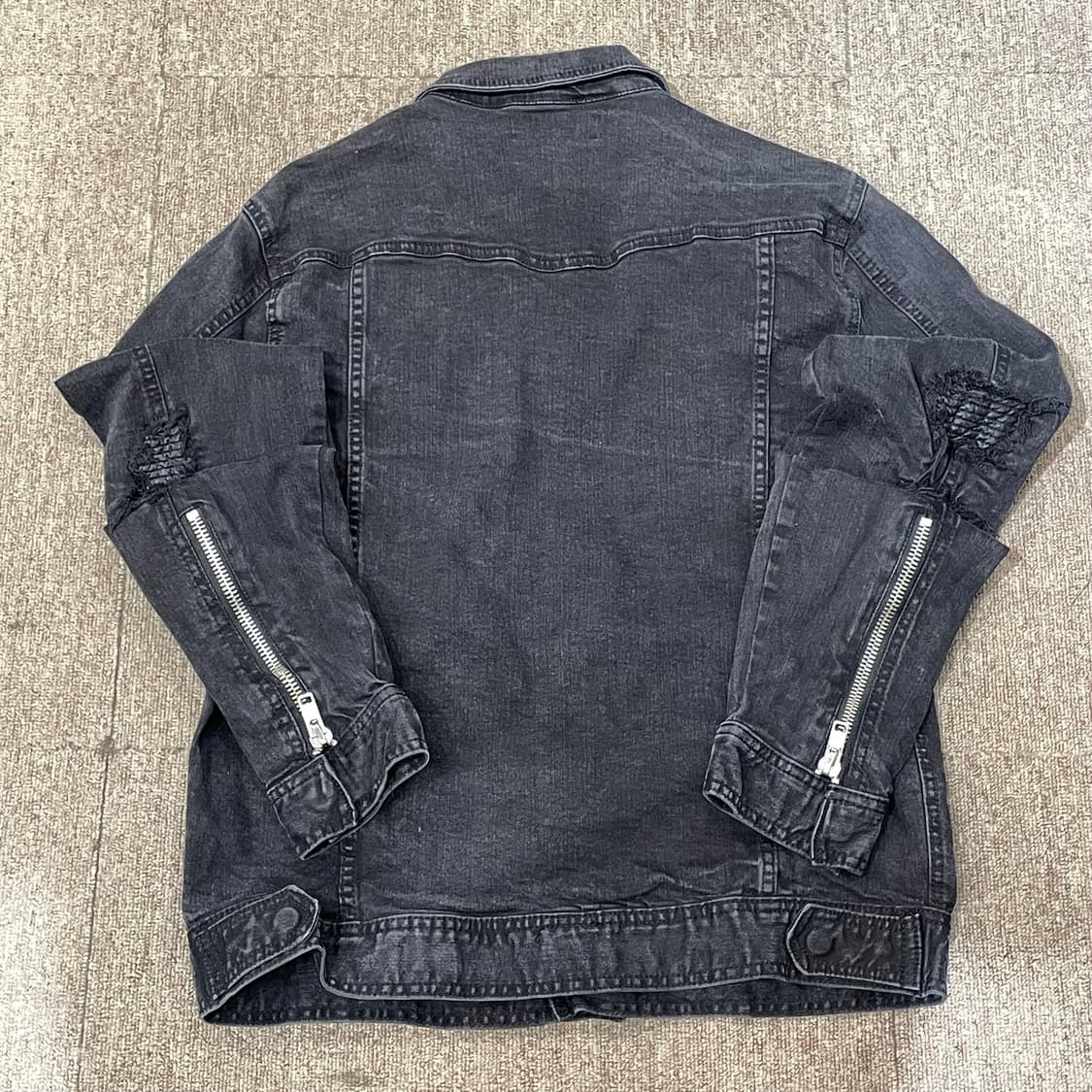 (L) Forever 21 빈티지 블랙 데님 자켓 상품이미지8