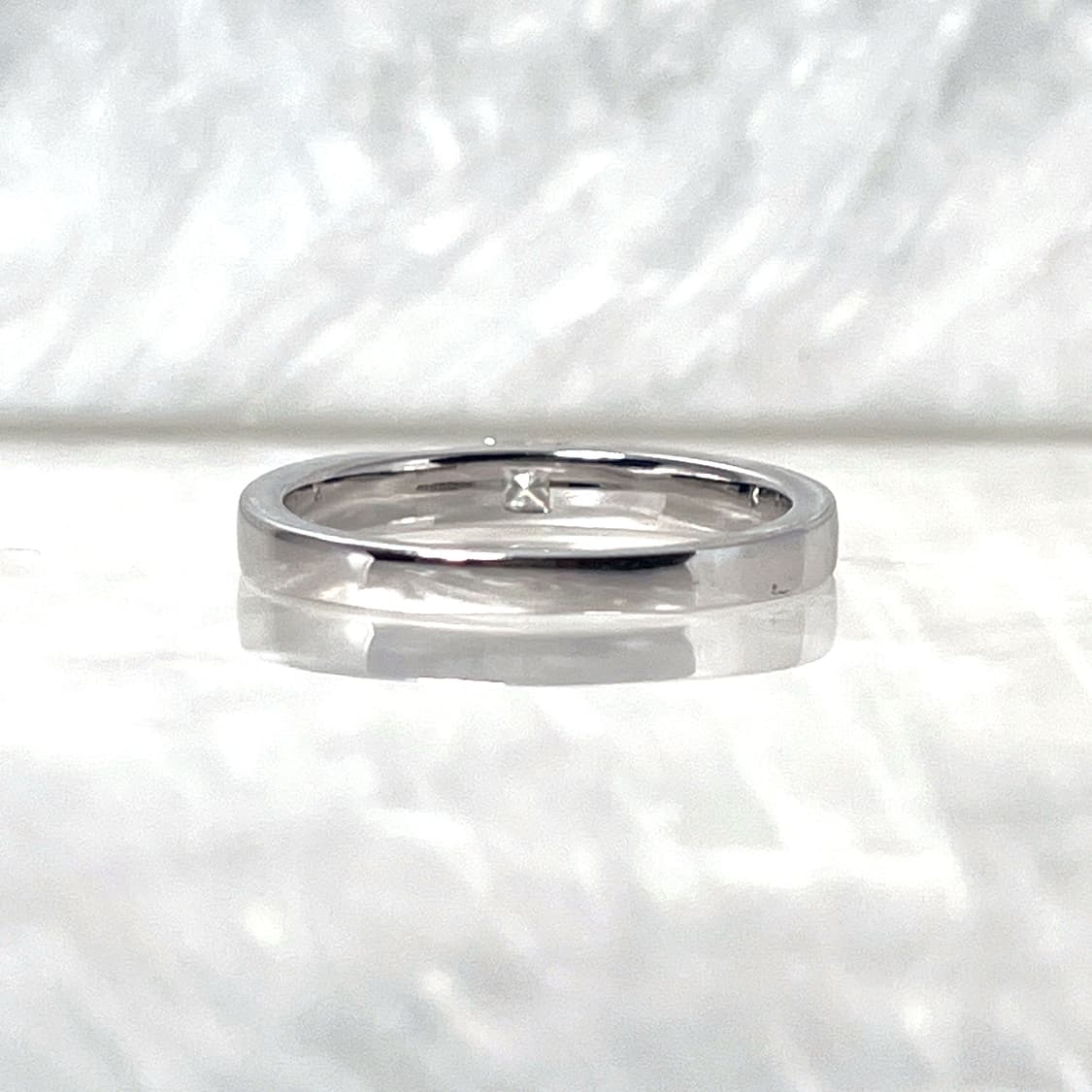 *새상품* 모이사나이트 프린세스 컷 솔리케어 은반지 상품이미지3