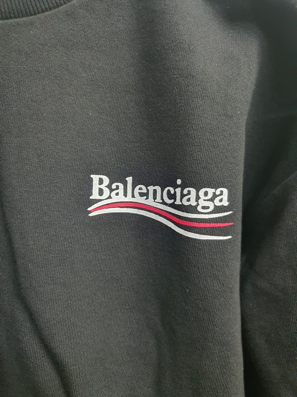 발렌시아가 웨이브 로고 맨투맨  상품이미지2