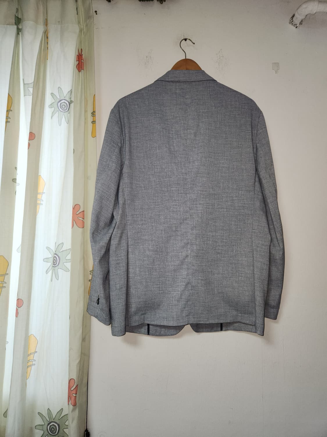 워모 회색 체크무늬 남성 블레이저 105 상품이미지2