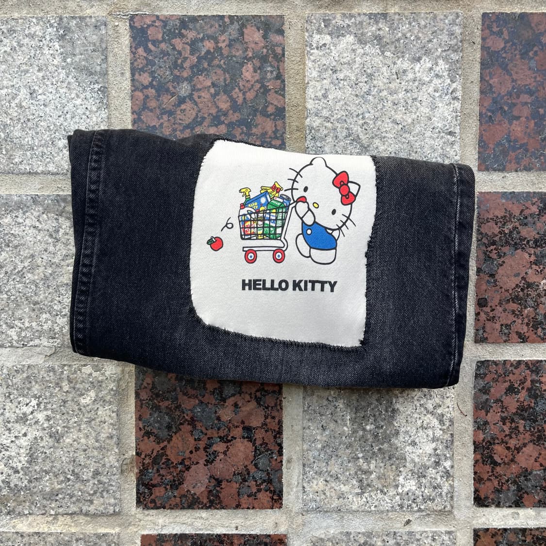 헬로키티 커스텀 h&m 슈퍼배기 데님 상품이미지5