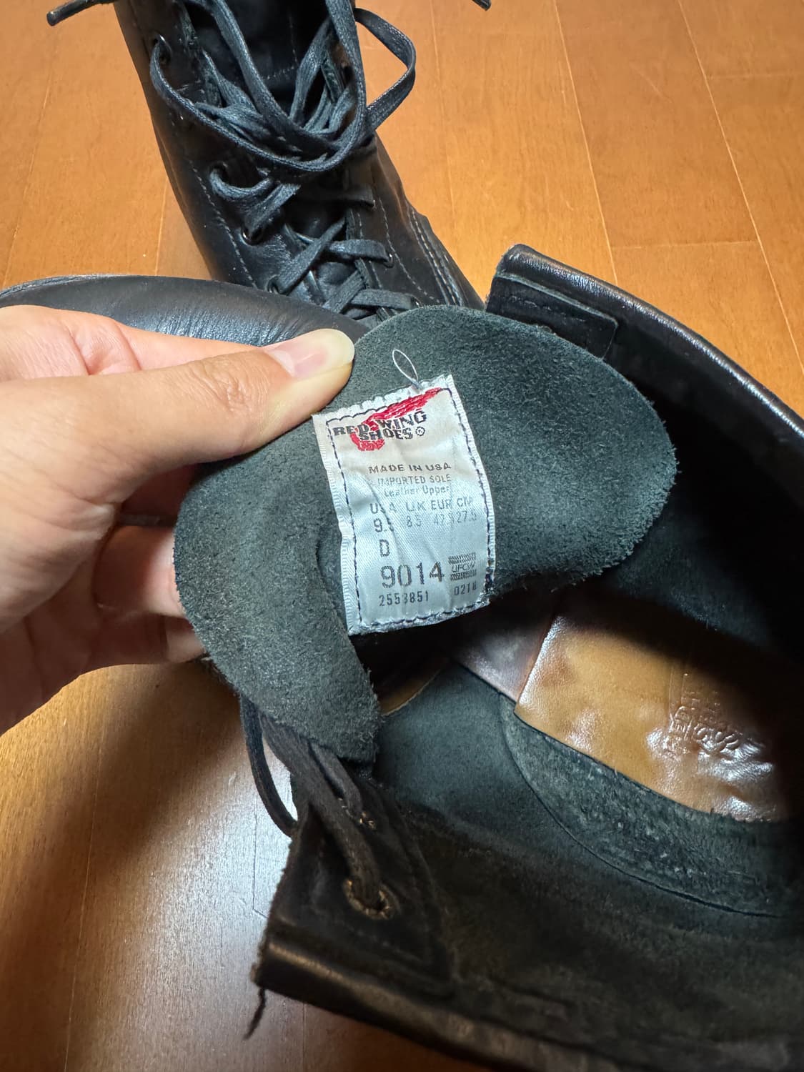 레드윙 벡맨 9014 블랙 275 사이즈 상품이미지6