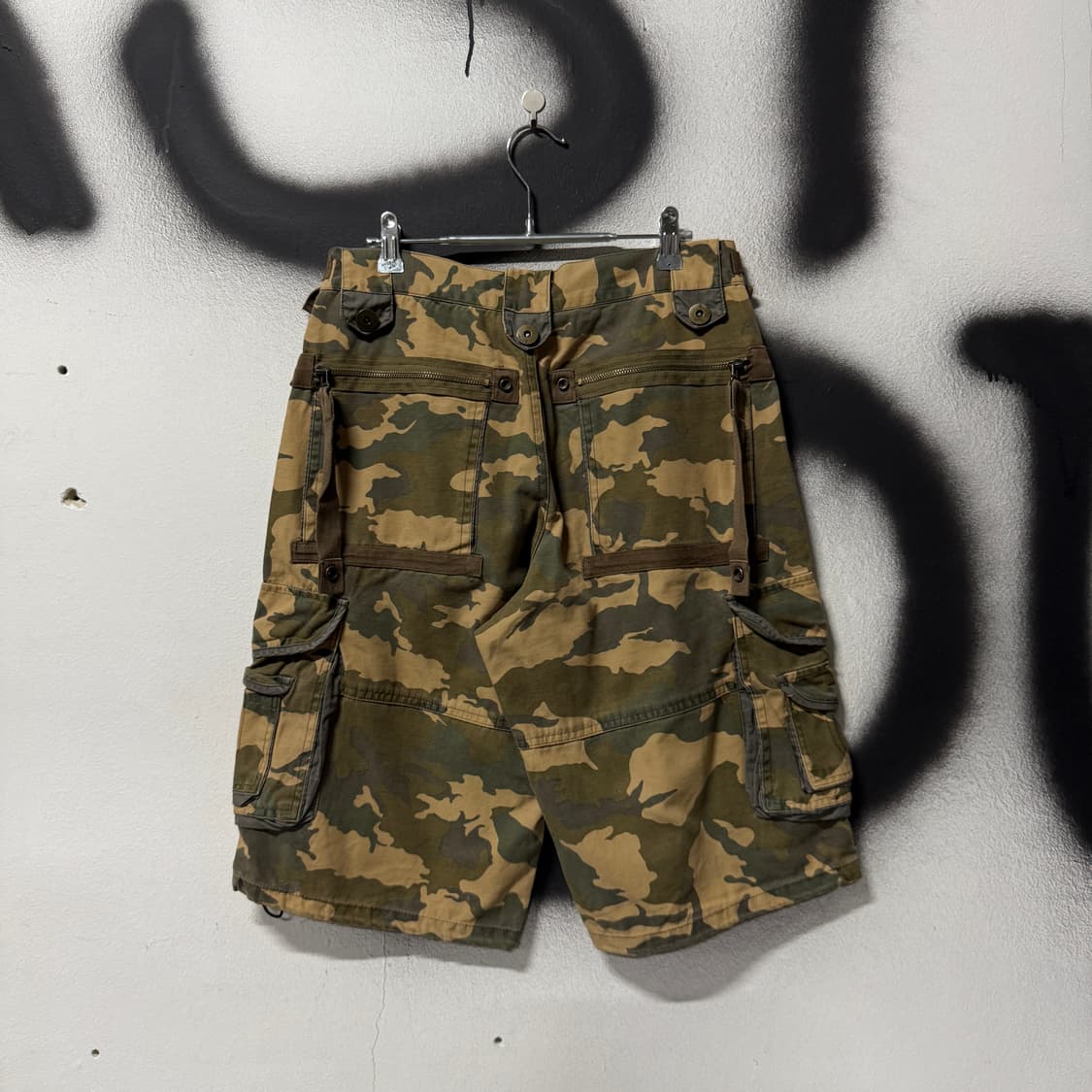 VTG 빈티지 멀티 디테일 카모 와이드 카고 쇼츠 팬츠 상품이미지2