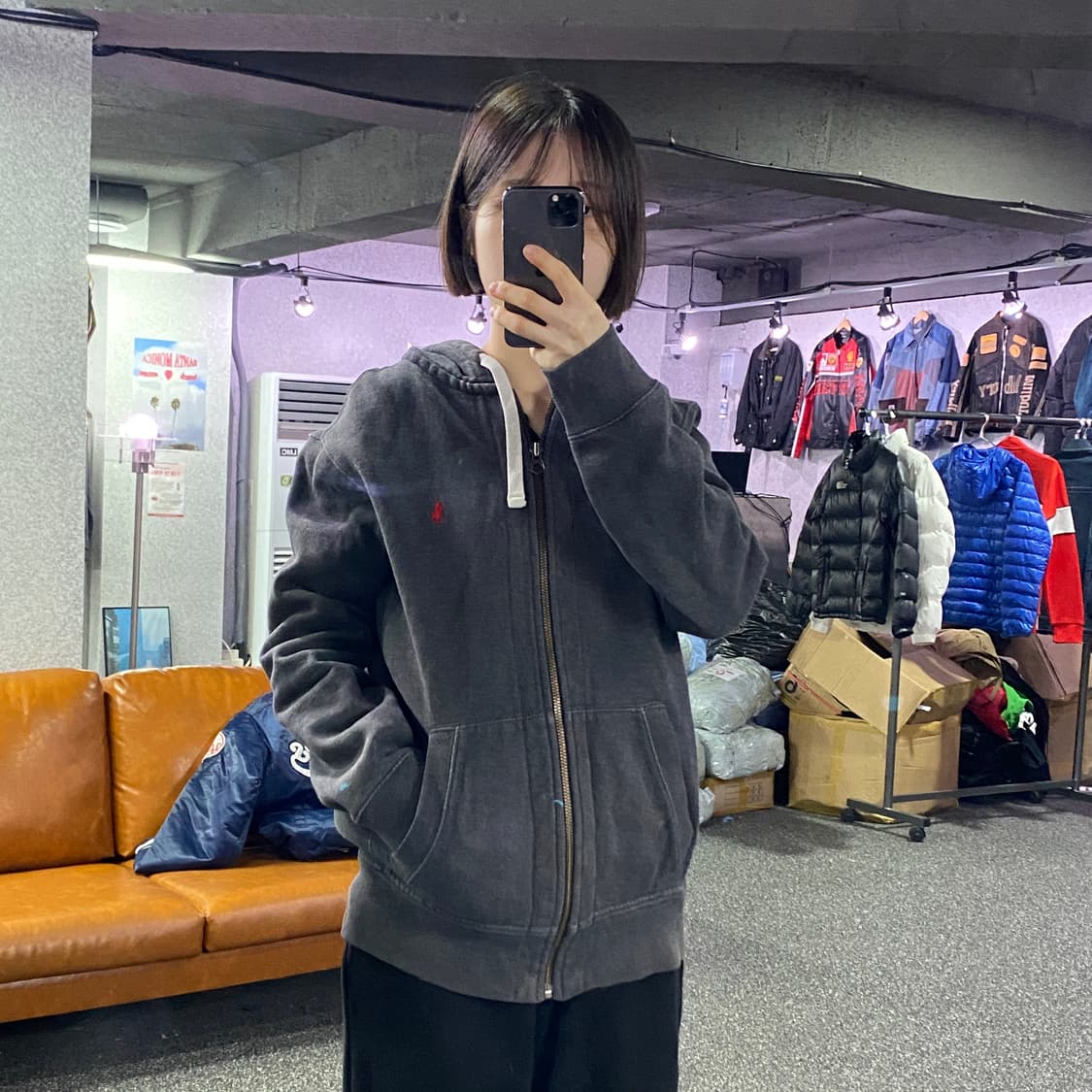 폴로 랄프로렌 레드포니 그레이 후드집업 b3387 상품이미지1