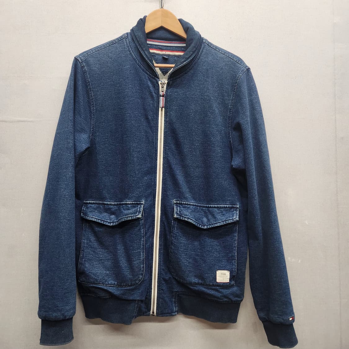 타미힐피거 데님 코튼 블루종 자켓 L 상품이미지1