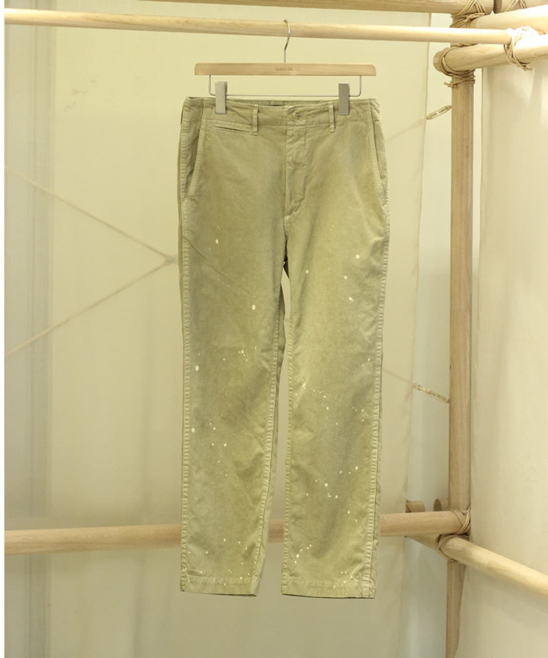 26ss 오라리 가먼트다이 내로우 치노 팬츠 상품이미지2
