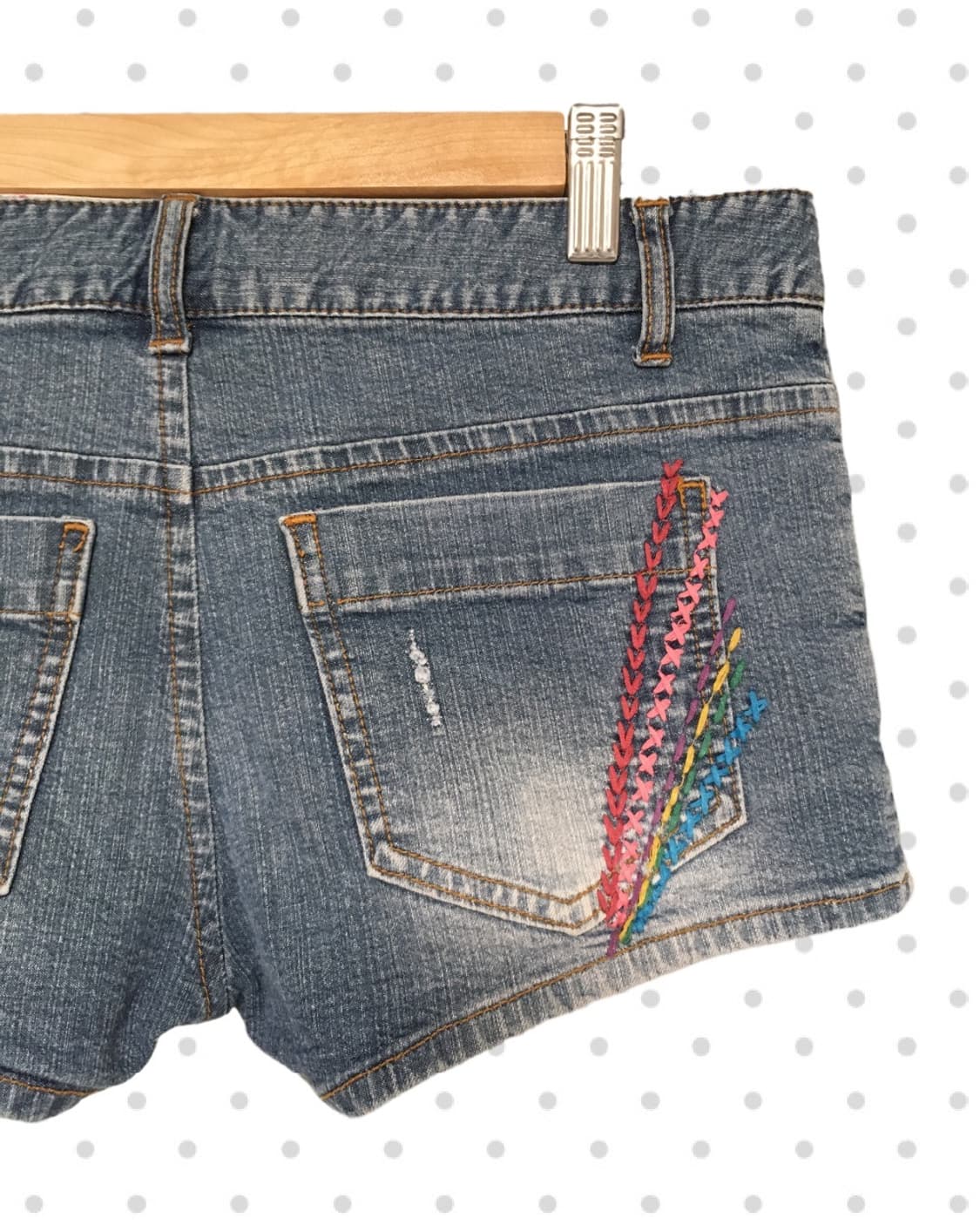 vintage flower low-rise denim short pant 상품이미지9