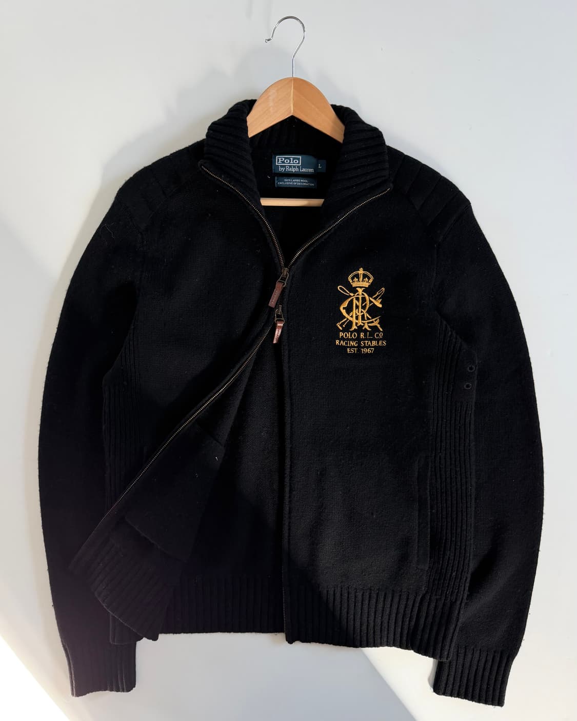 Polo 폴로 랄프로렌 골프자수로고 램스울 니트집업 상품이미지2