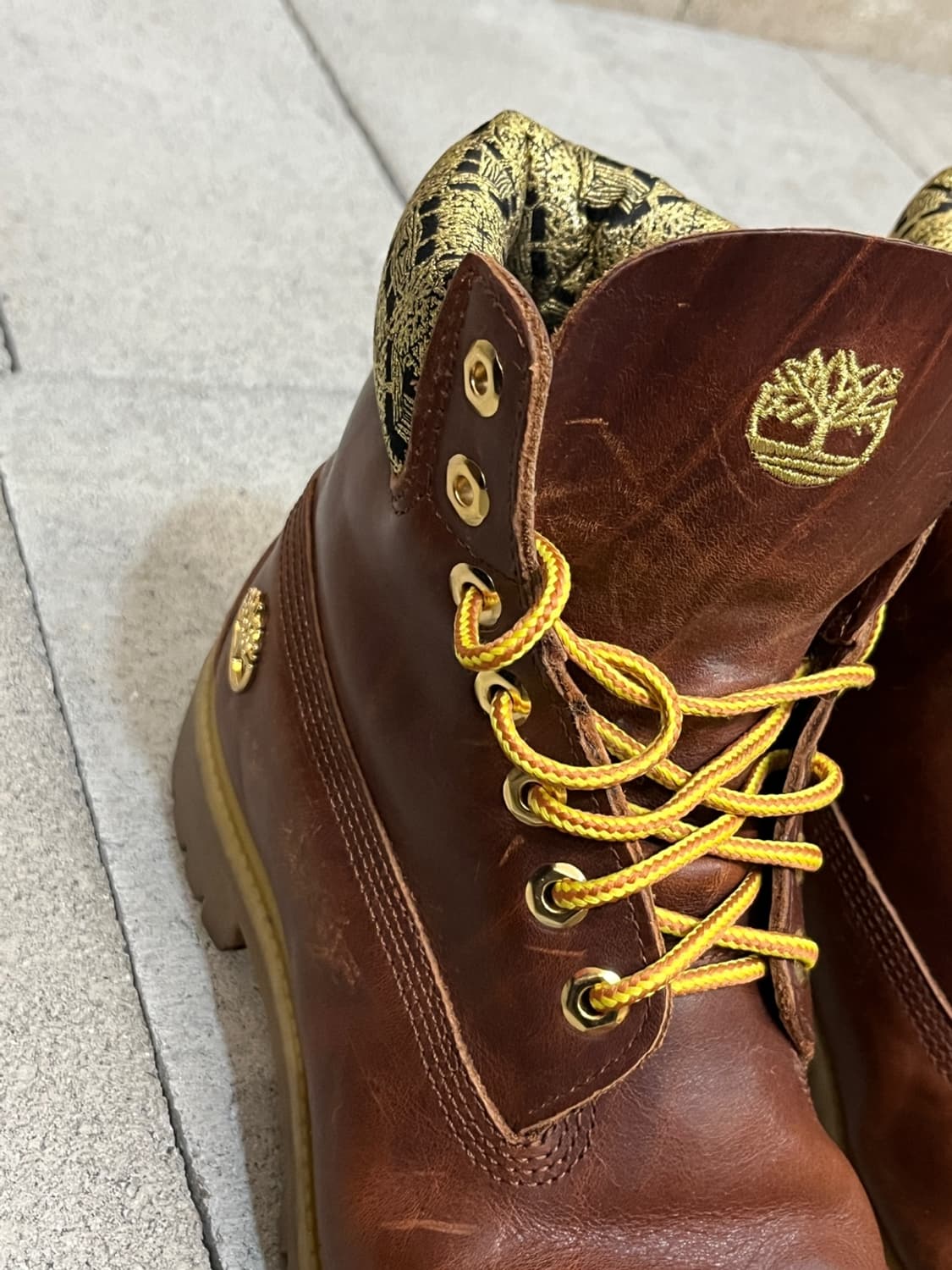 팀버랜드 브라운 레더 부츠 상품이미지6