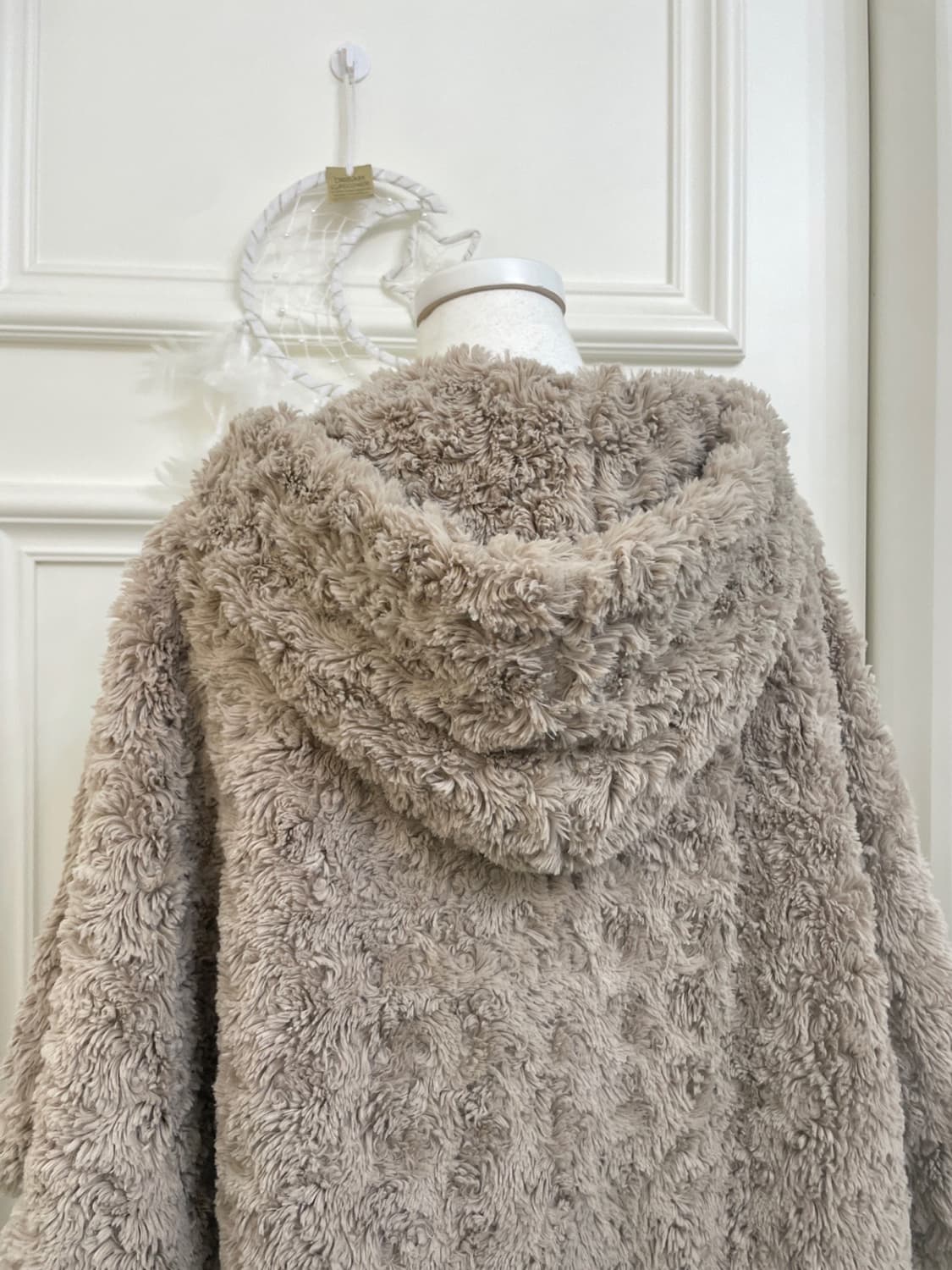 milk brown puddle 3button hoodie cape 상품이미지3