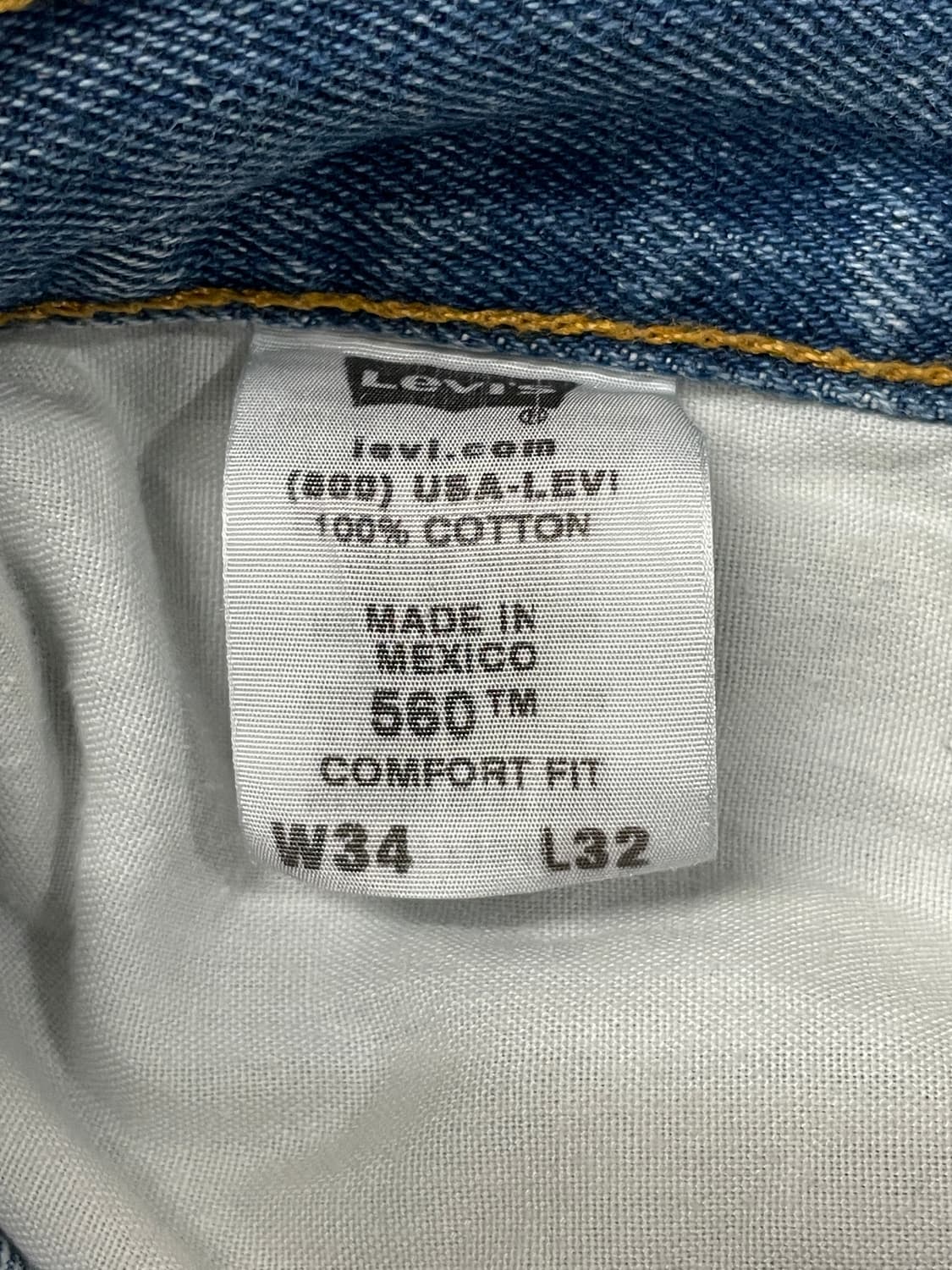 Levi's 560 중청 데님 팬츠  상품이미지8