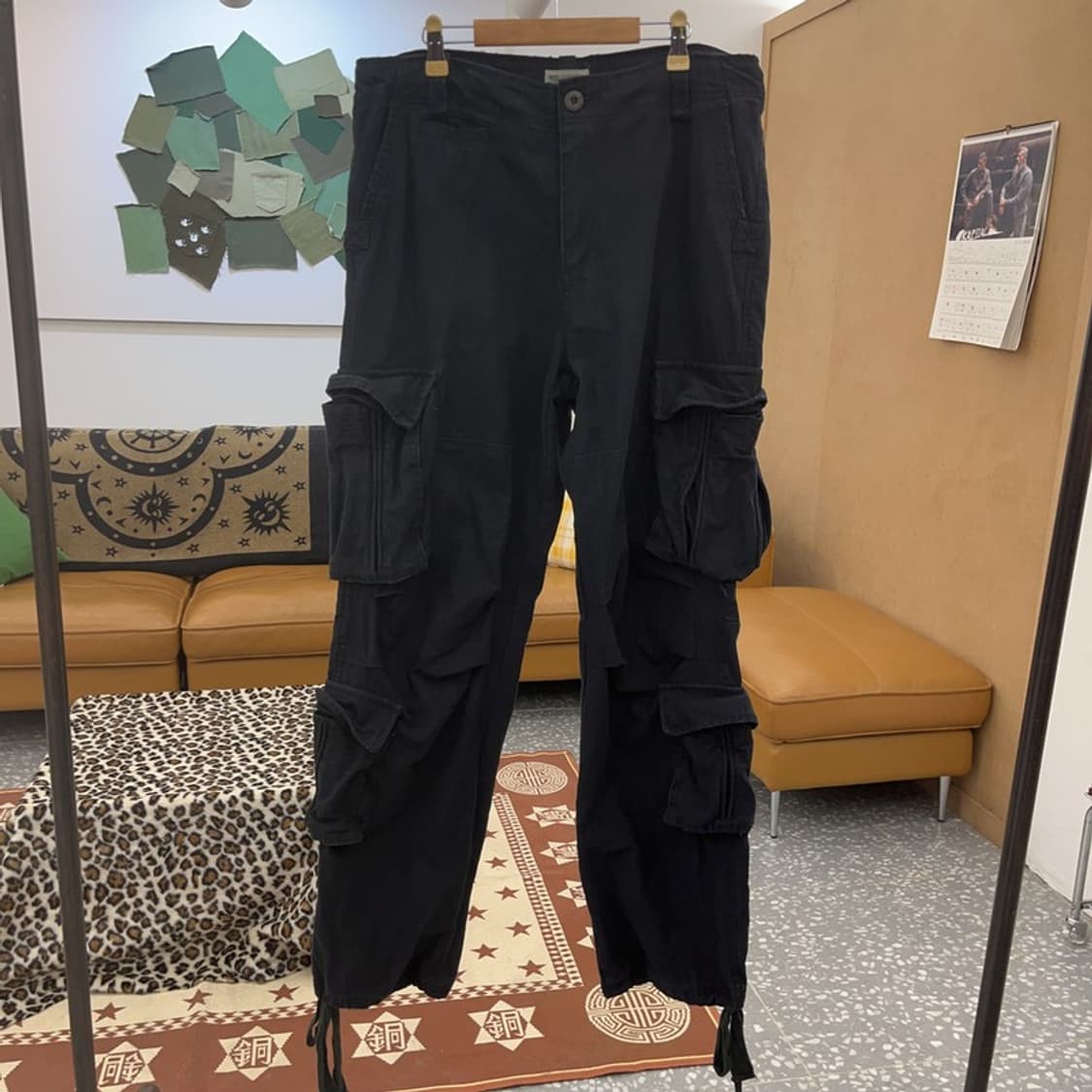 빈티지 스트릿 힙합 멀티포켓 카고팬츠 XL C08790 상품이미지2