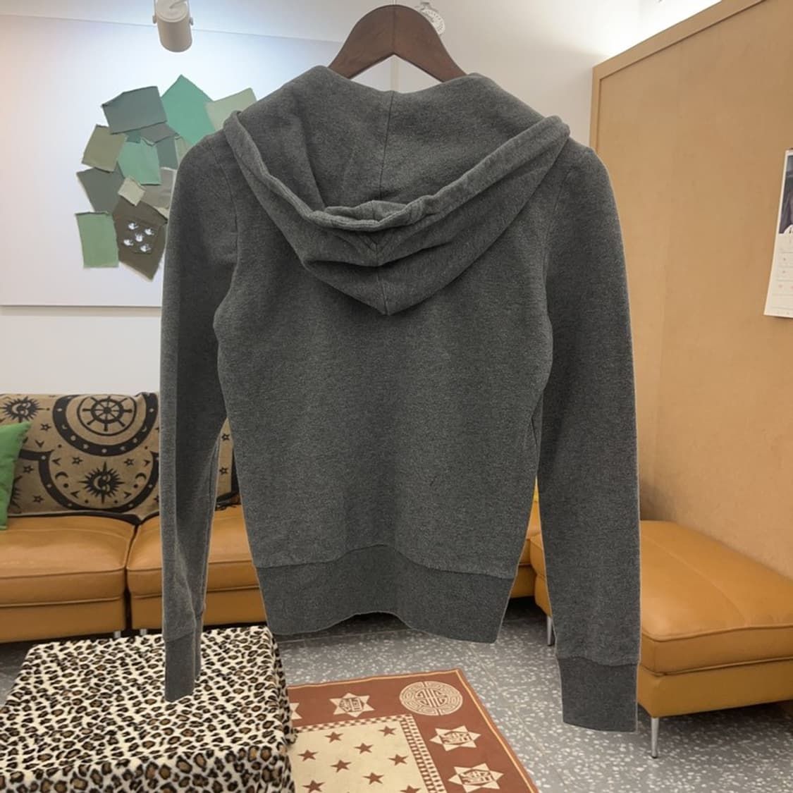 아디다스 Y2K 큐빅패치 슬림핏 약기모 후드집업 85 C09053 상품이미지4