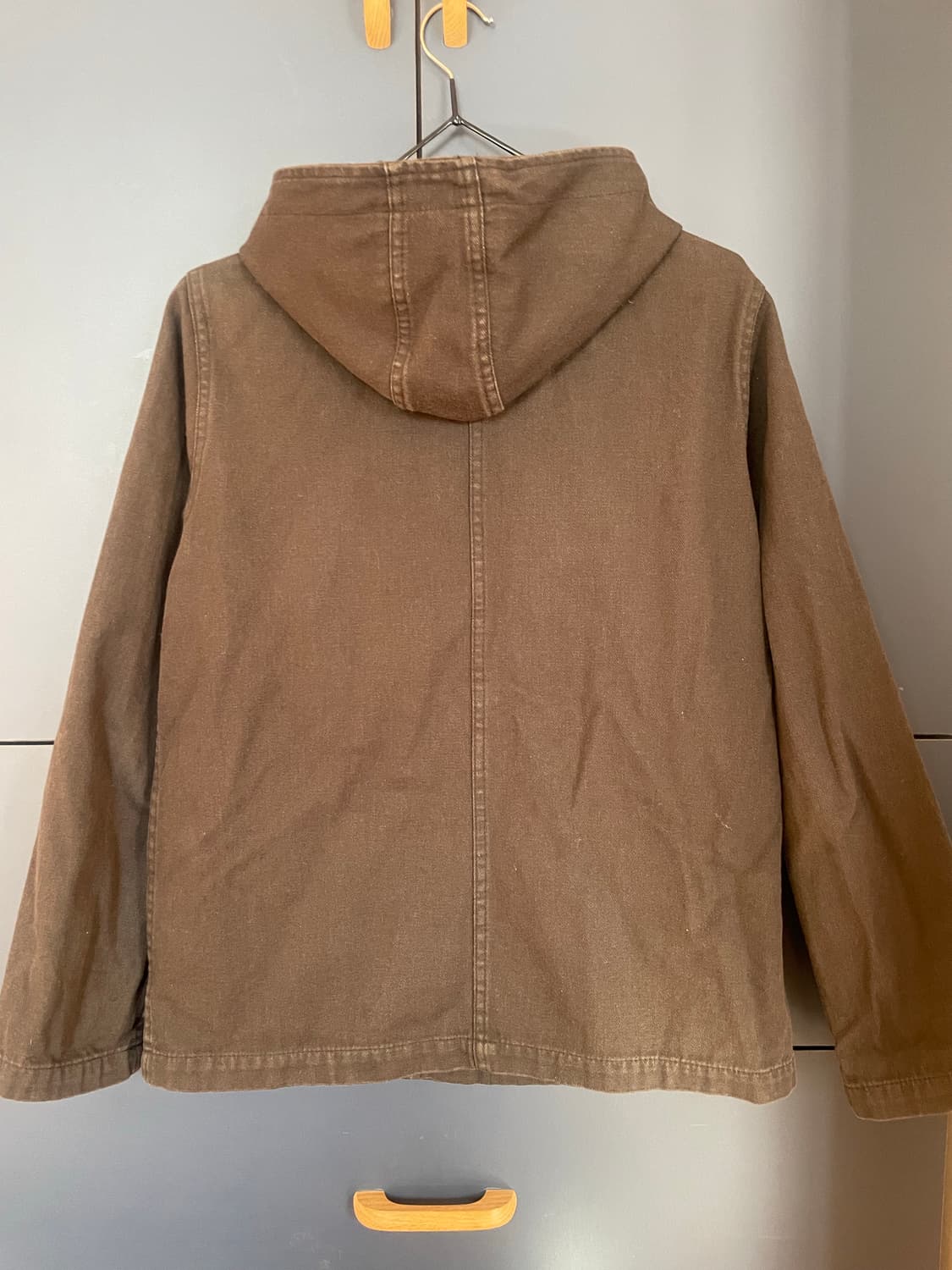 Le Glazik France 빈티지 브라운 모리 하구미  후드자켓 상품이미지3