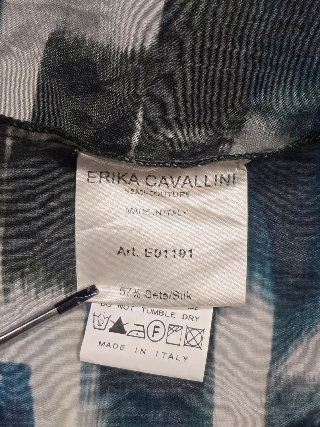 Erika Cavallini 실크 혼방 트래피즈 드레스 42 상품이미지6