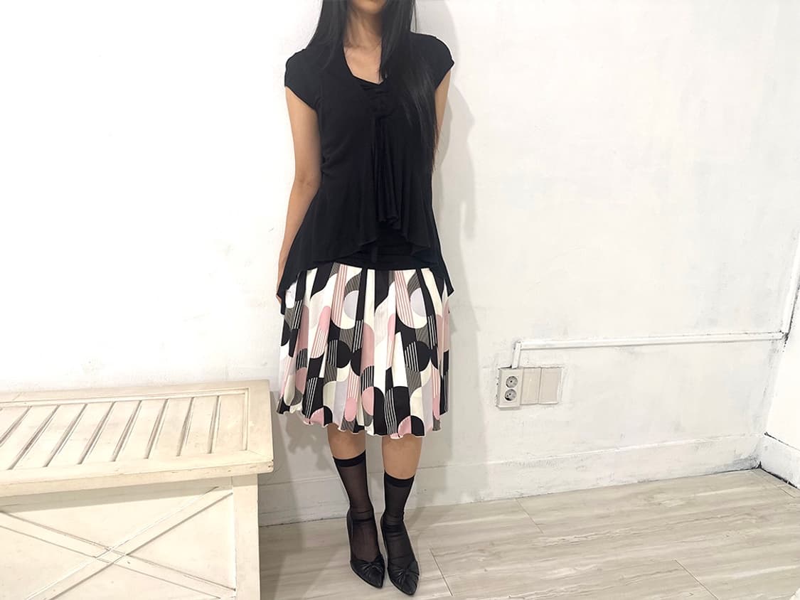 Black Asymmetrical Sleeveless Cardigan 상품이미지6