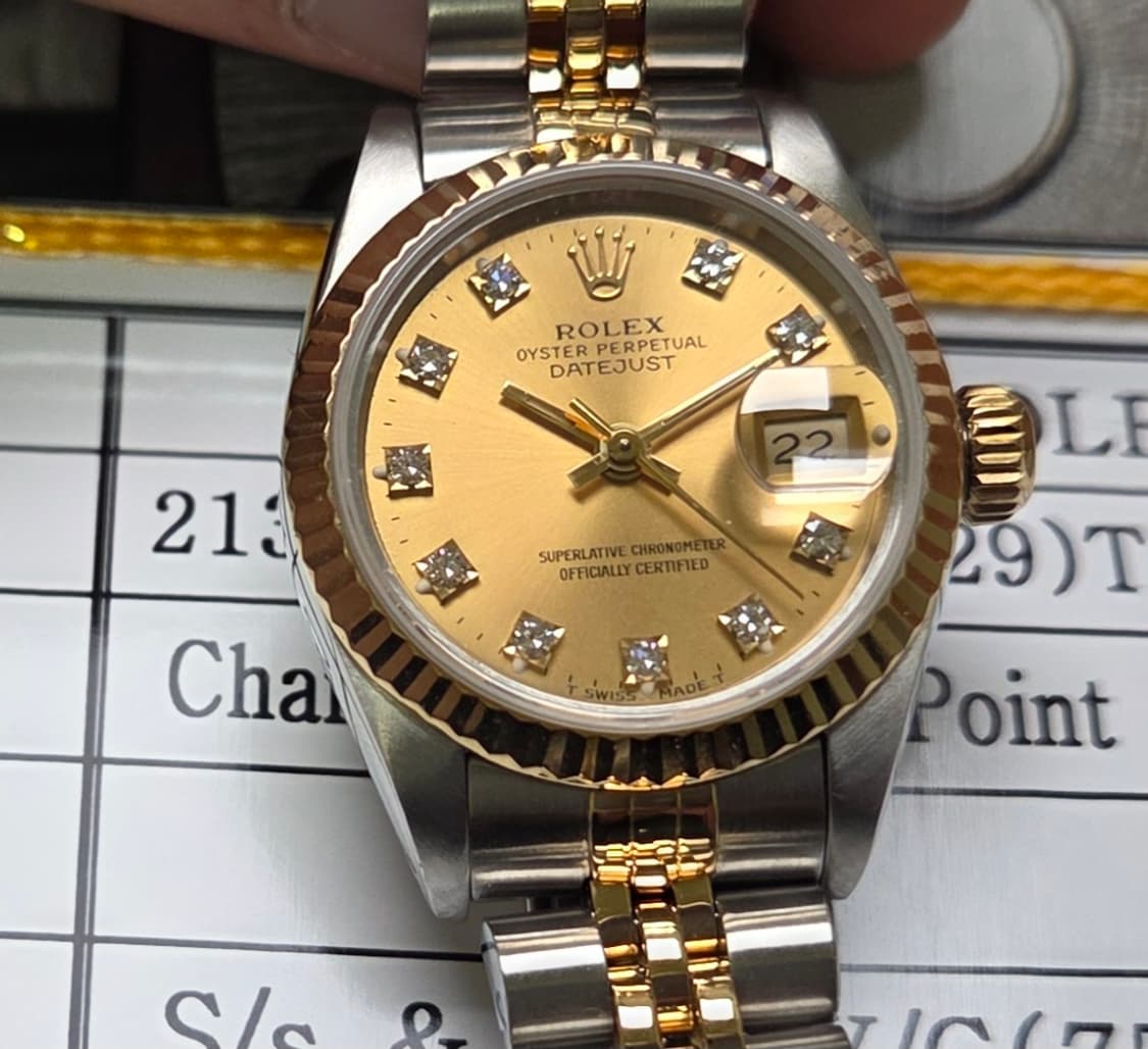 롤렉스 데이저스트 69173 18K콤비 오리지널 10P다이아 쥬빌리줄 여 상품이미지5