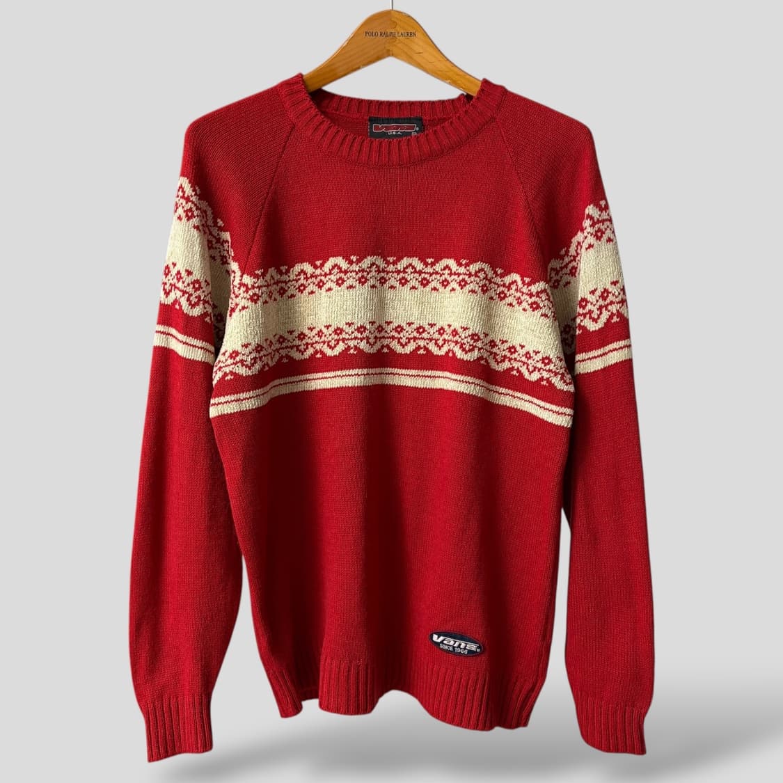 (M)90s Vans 반스 아크릴 니트 스웨터 USA 상품이미지1