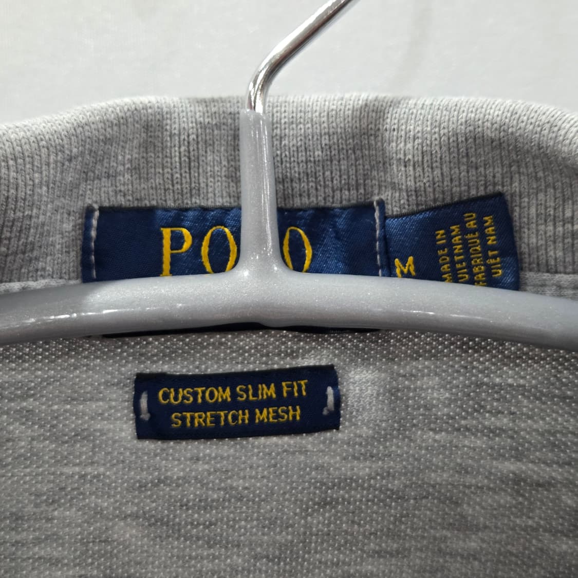 폴로랄프로렌 메쉬 카라 반팔티 그레이 M 상품이미지3