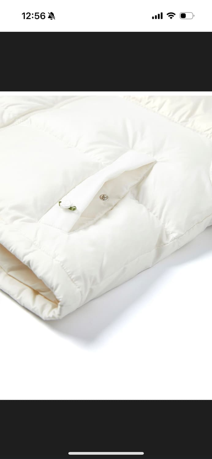 마르디 메르크디 크롭다운자켓패딩 화이트 상품이미지4