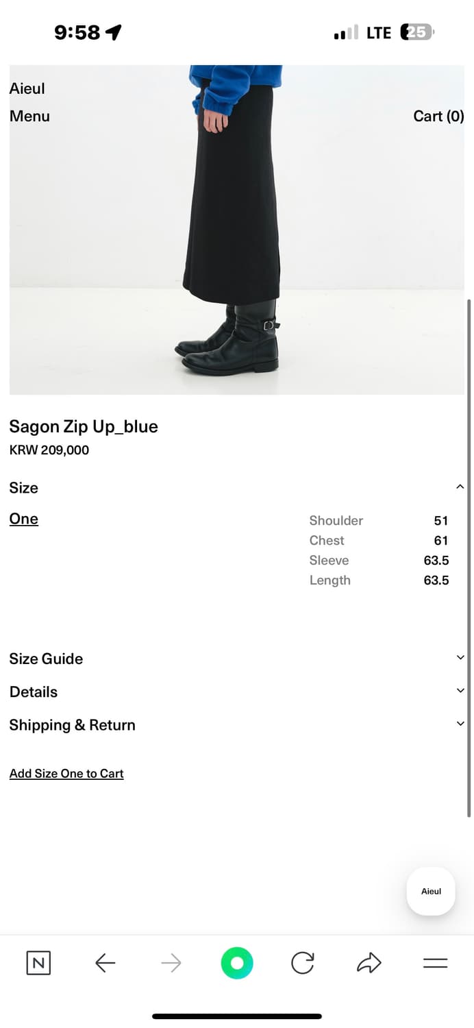 Aieul 사곤 집업 니트 상품이미지6