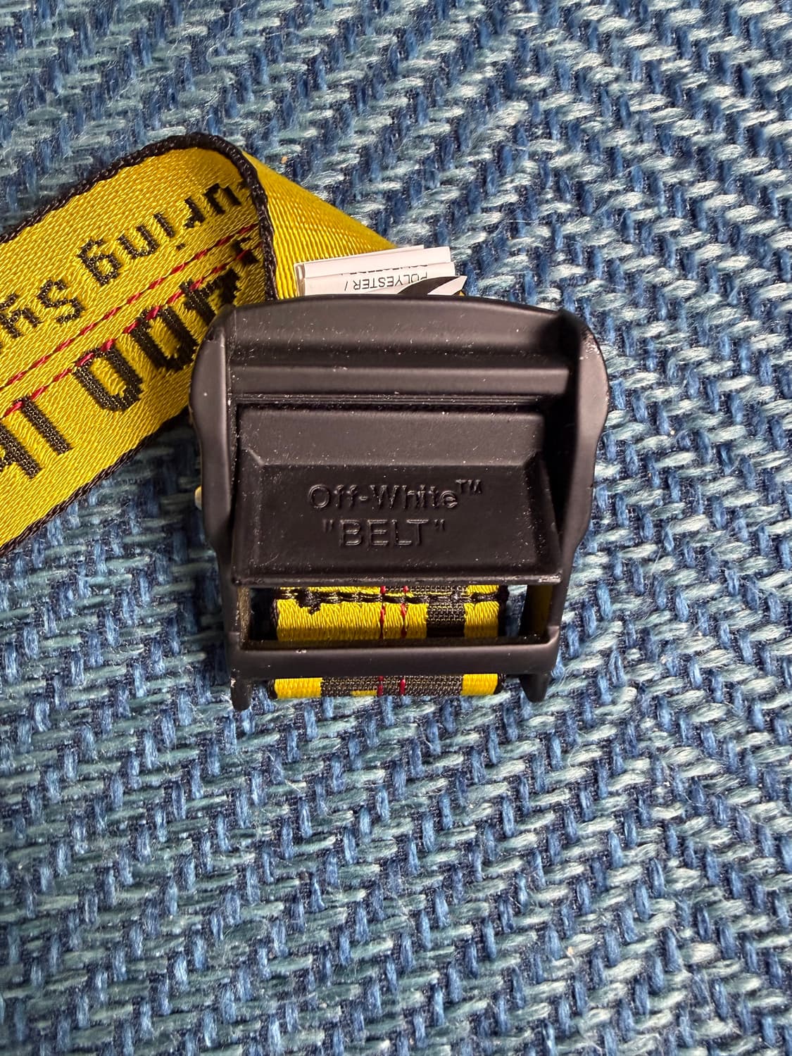 오프화이트 옐로우 인더스트리얼 벨트  상품이미지2