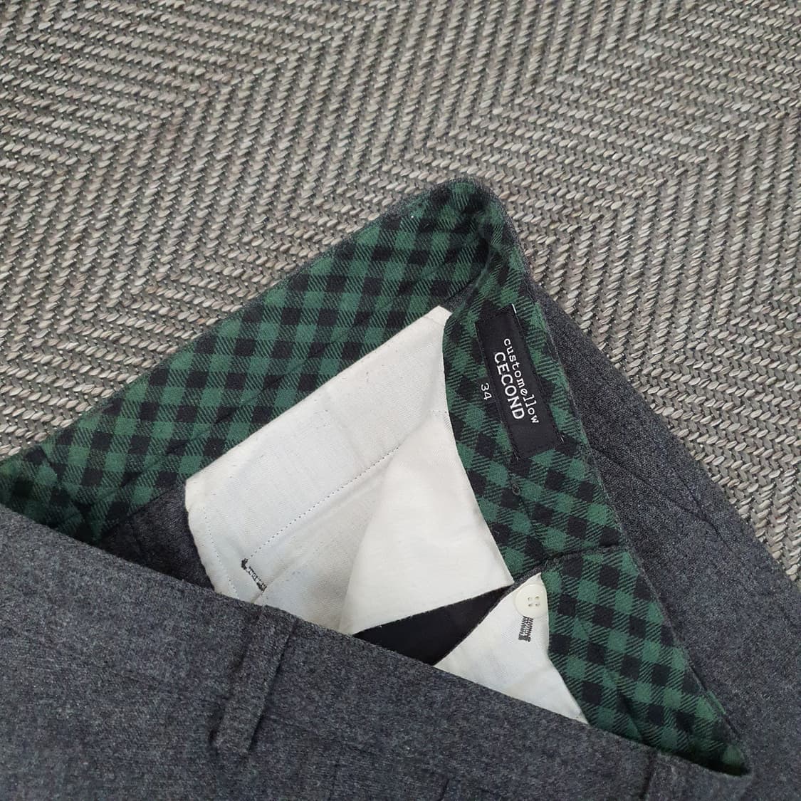 커스텀멜로우 모직 슬랙스 팬츠 남자34 상품이미지2