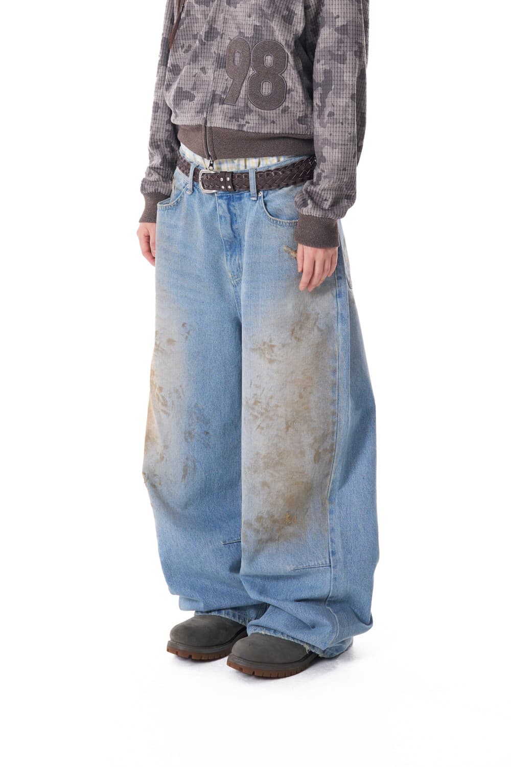 Aakam Dirty Washed Denim Pants 상품이미지1