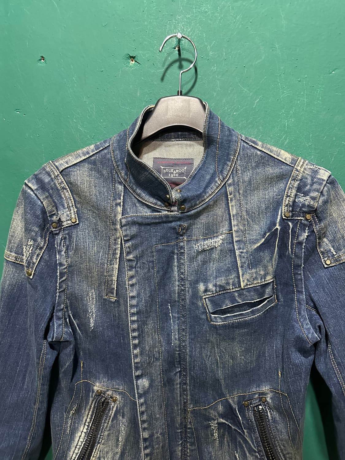 버커루 빈티지 지쟌 트러커자켓M 상품이미지2