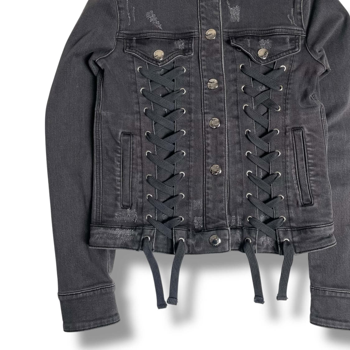 Versus zayn 스트랩 포인트 데님 자켓 상품이미지4