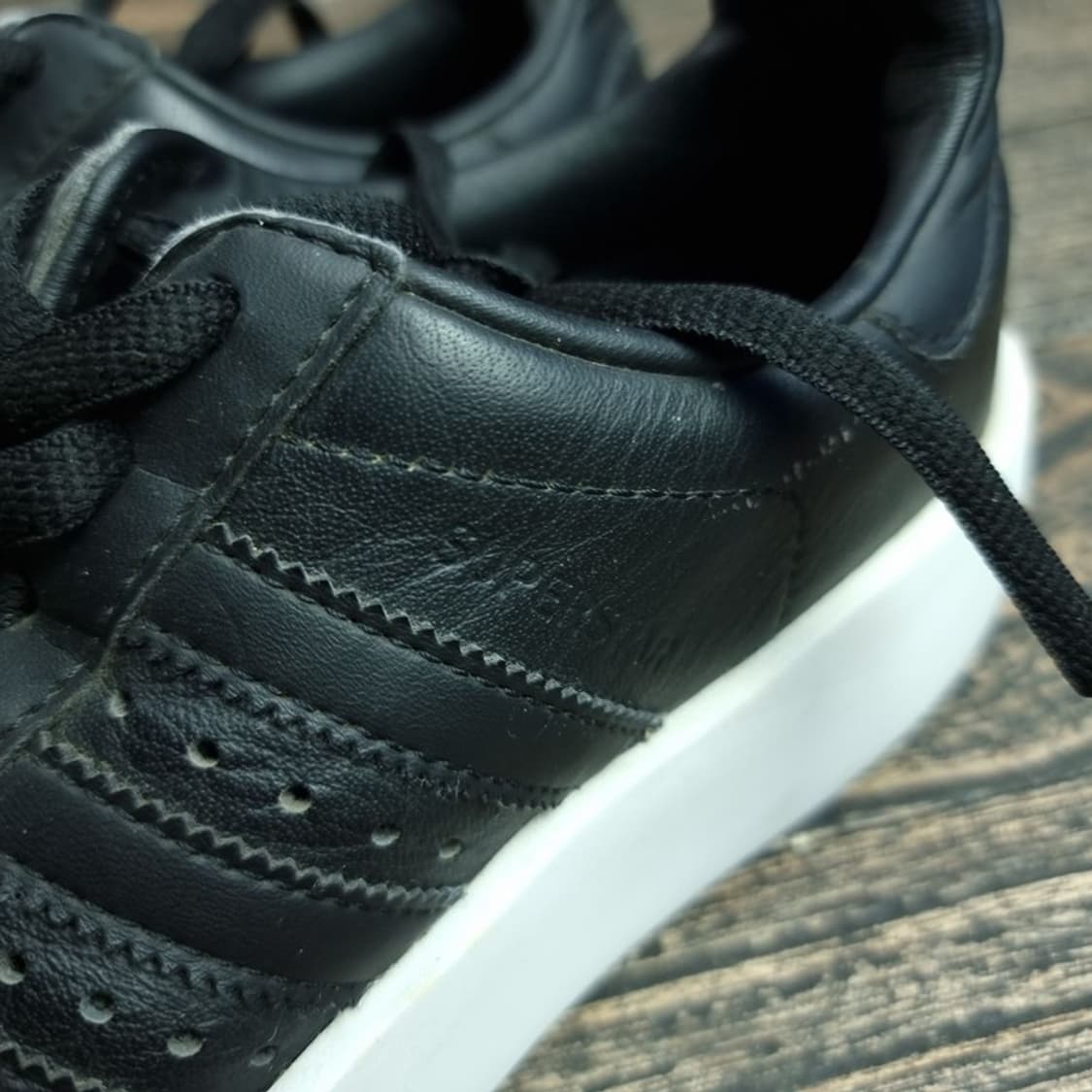 [아디다스] 마스토돈 맛 플랫폼 슈퍼스타 블랙 M19794 상품이미지7