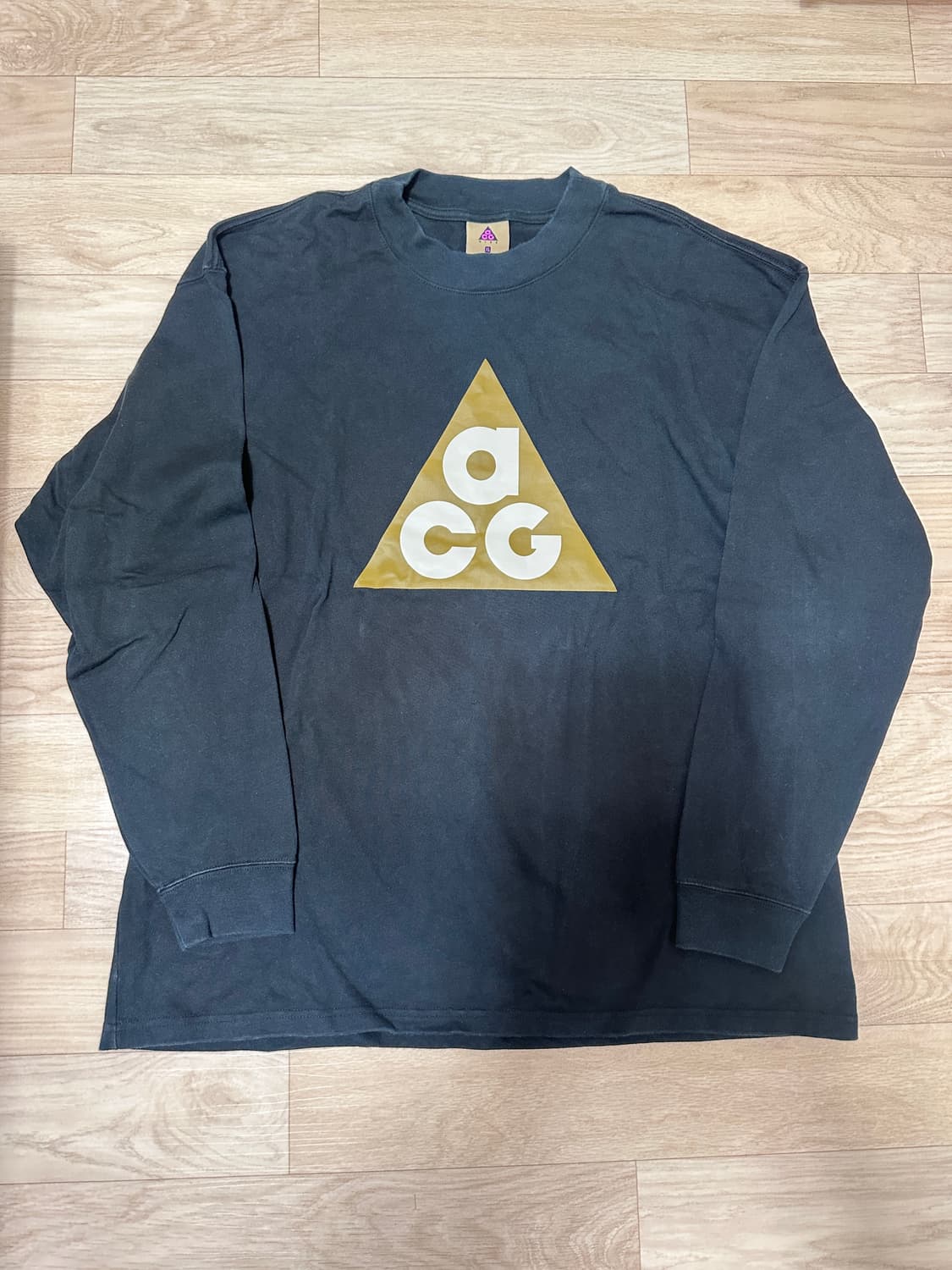 [XL:US]나이키 ACG 롱슬리브 로고 티셔츠 블랙 상품이미지2