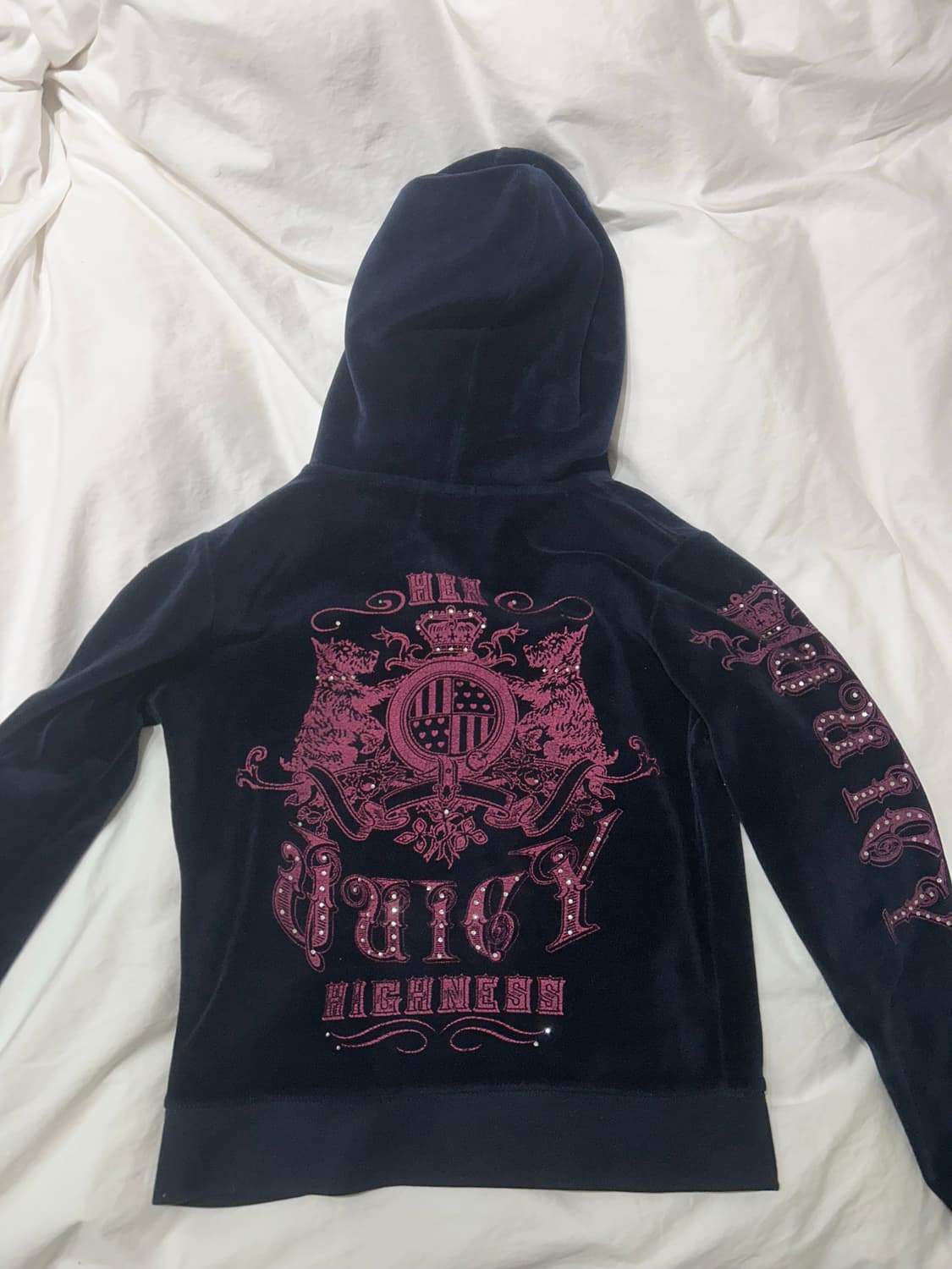 쥬시꾸뛰르 네이비 후드집업 상품이미지1