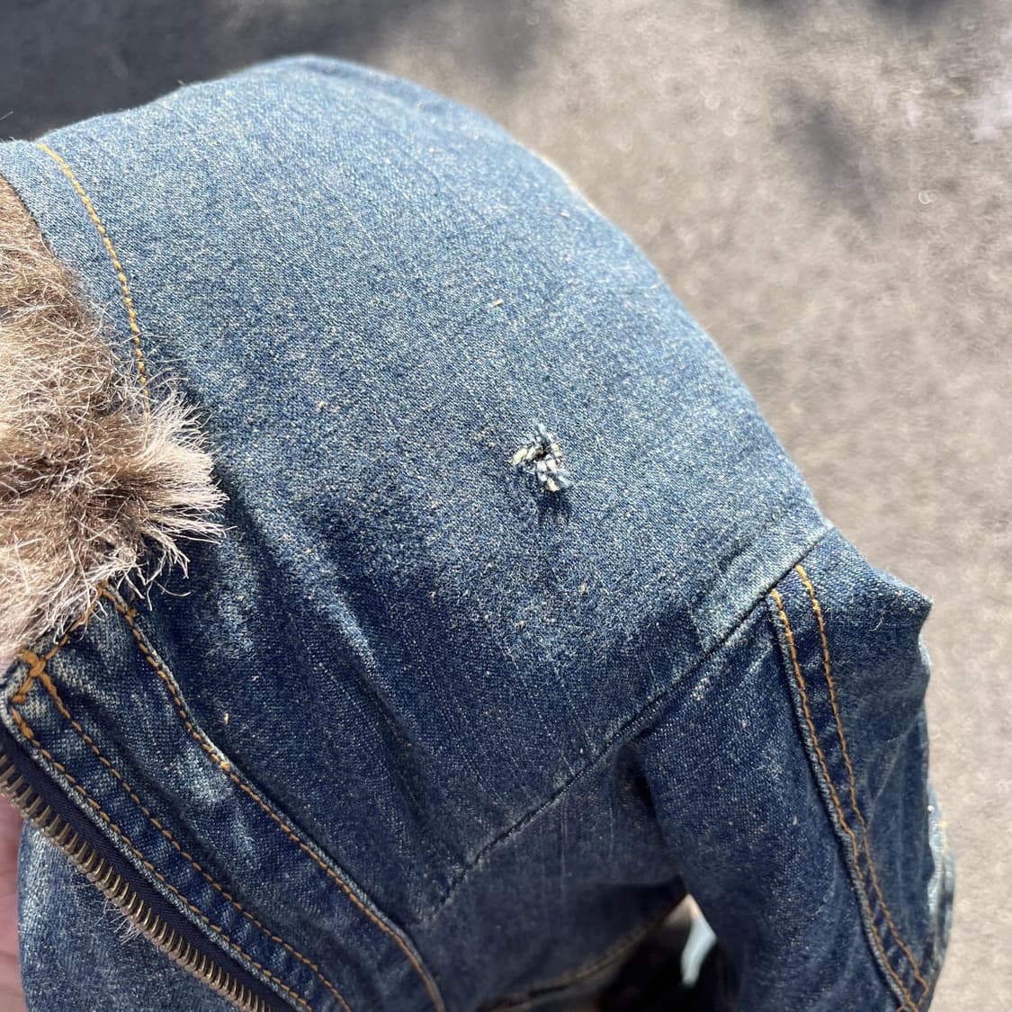 RECLAIMEDFEEL denim fake fur Jacket 상품이미지10