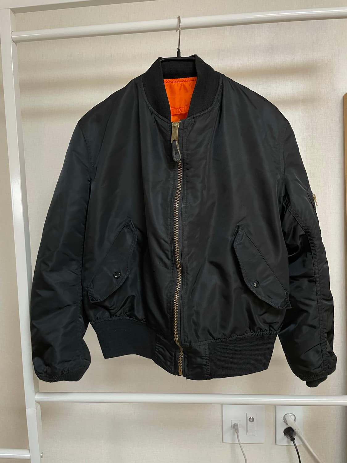 90s 알파인더스트리 ma1 항공점퍼 블랙 M 상품이미지1