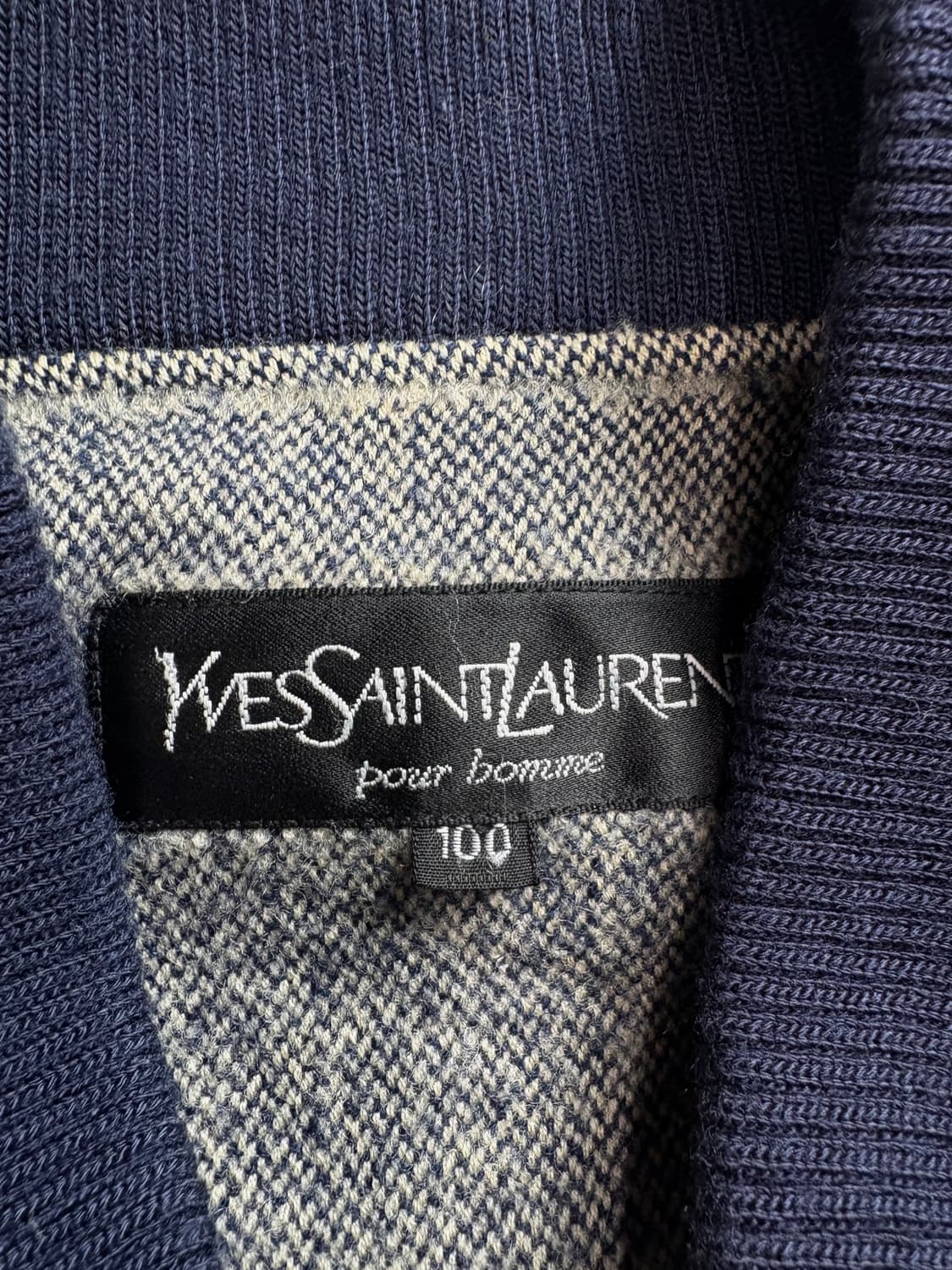 90s 입생로랑 아카이브 해링본 울 봄버 자켓 3155 상품이미지3