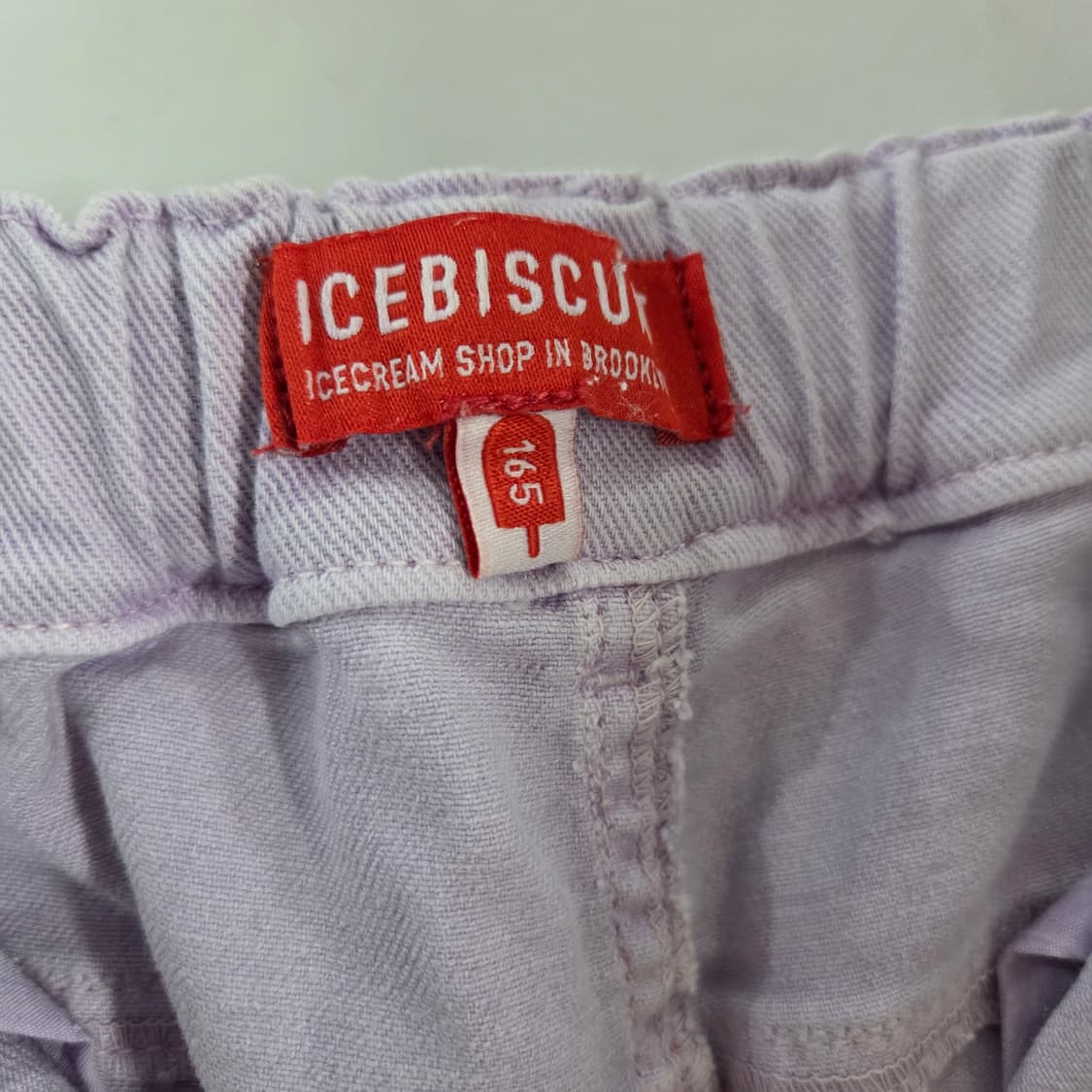 아이스비스킷 키즈 밴딩 데님 반바지 165 상품이미지5