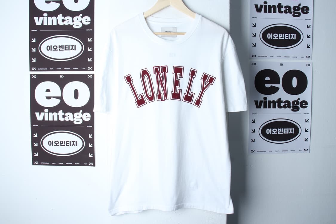 (M-XL) 노앙 반팔 티셔츠 시그니처 로고 화이트 올드스쿨-H32547 상품이미지2