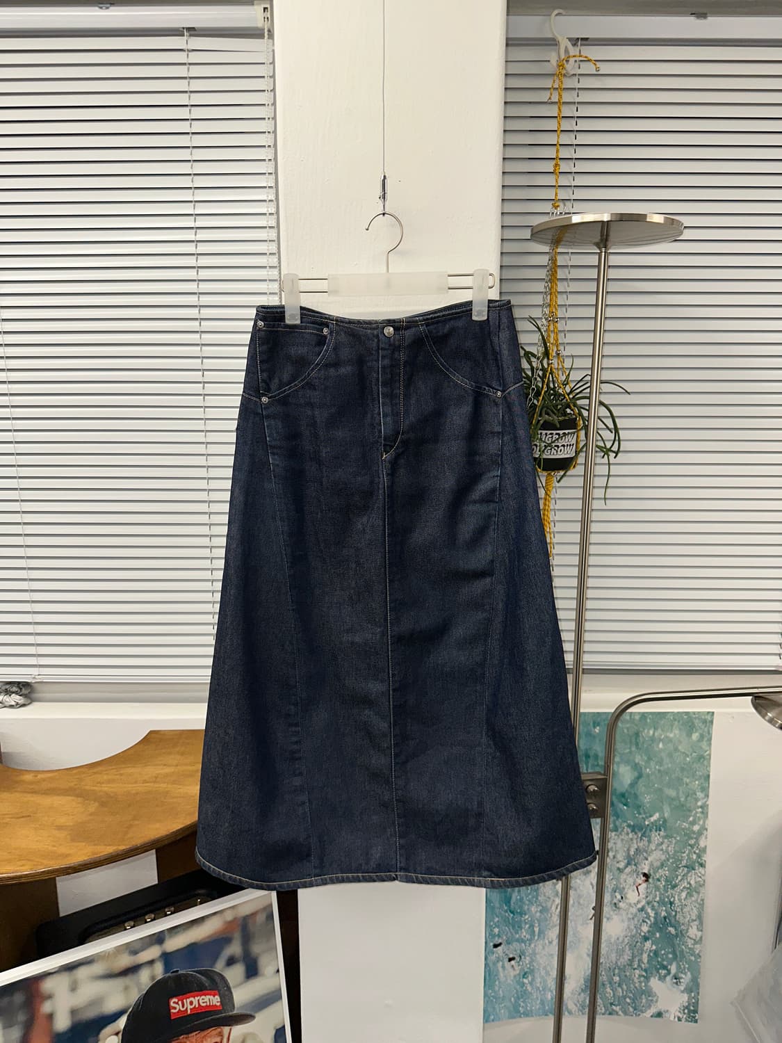 리바이스 엔지니어드 롱 데님 스커트 실측 28 상품이미지2