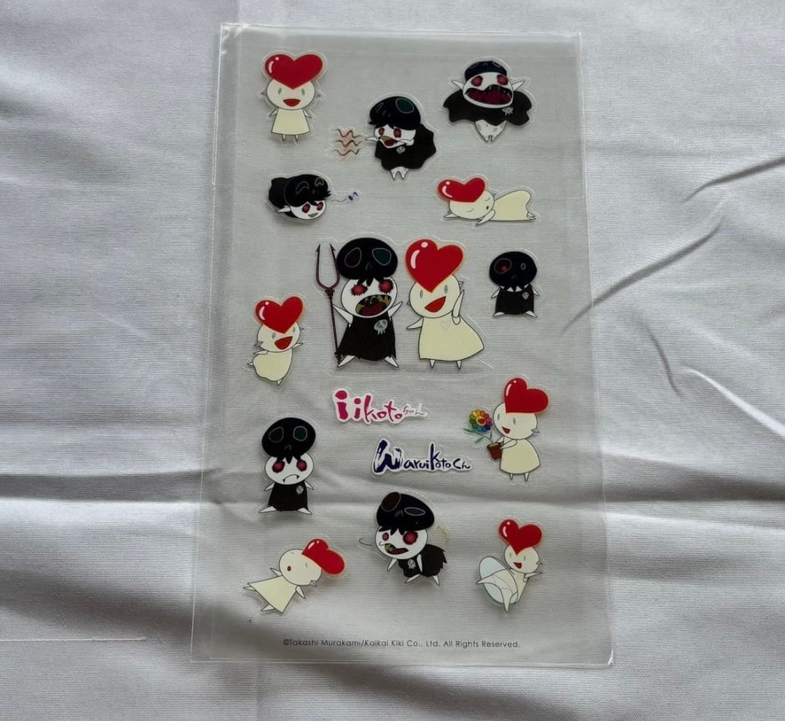 (예약중)무라카미타카시 카이카이키키 해골유령플라워 스티커 상품이미지4