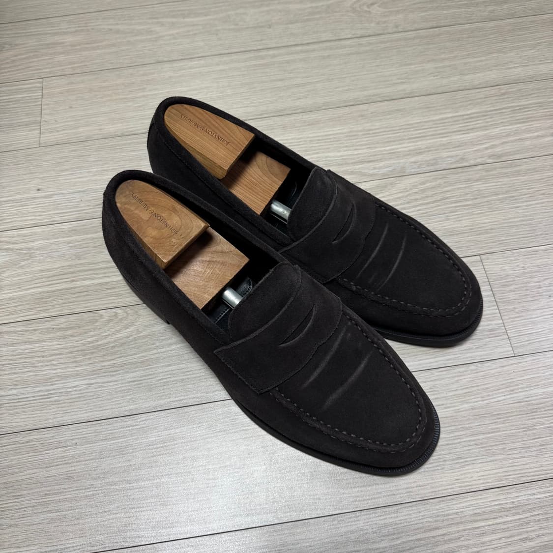 포스트맨 타이프라이터 스웨이드 로퍼 다크 브라운 285 상품이미지2