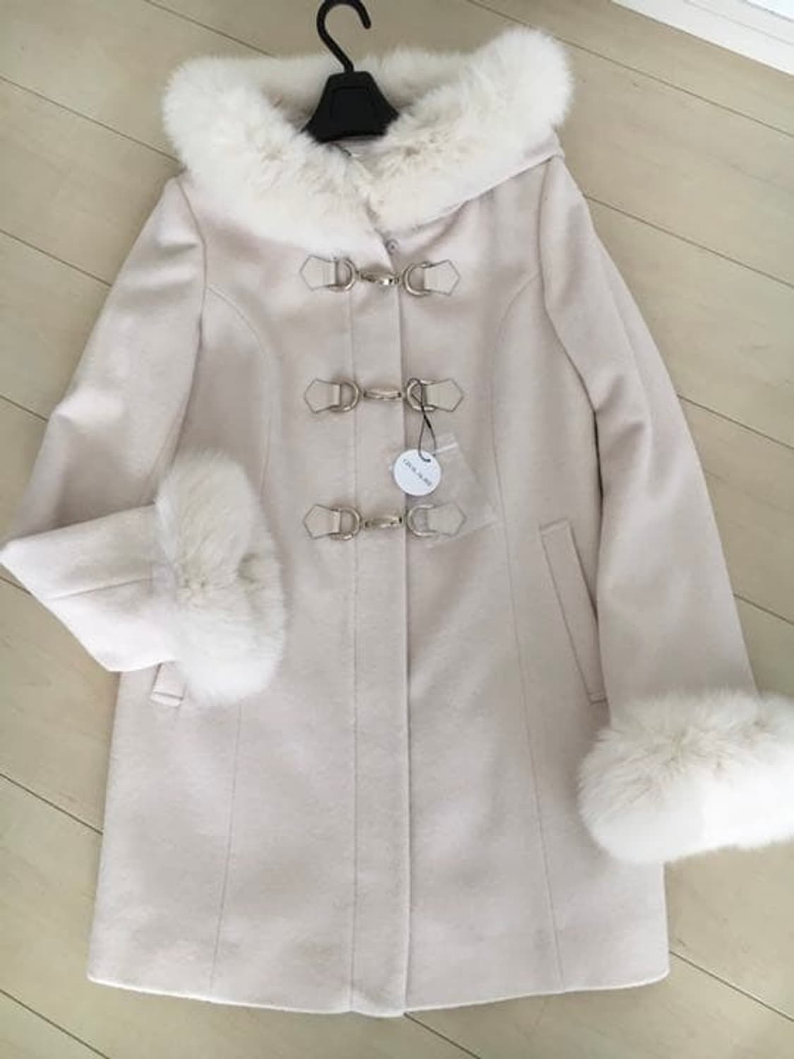 세실맥비 베이비핑크 더플 폭스퍼 코트 떡볶이 코트 Cecil McBee 상품이미지2