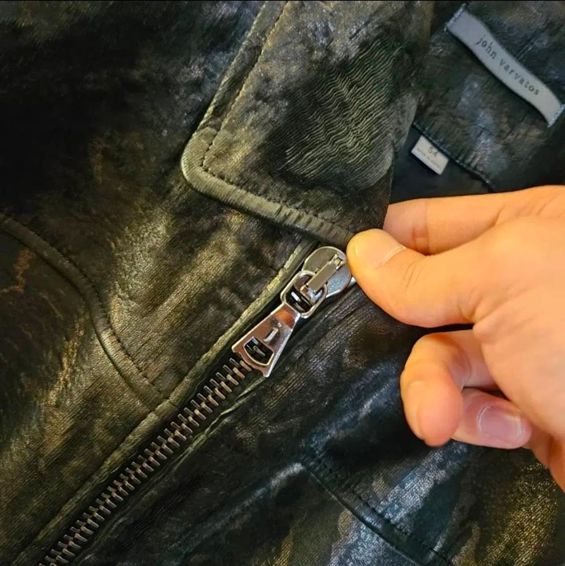 존바바토스 양가죽 프리미엄 라이더자켓 52size 상품이미지4