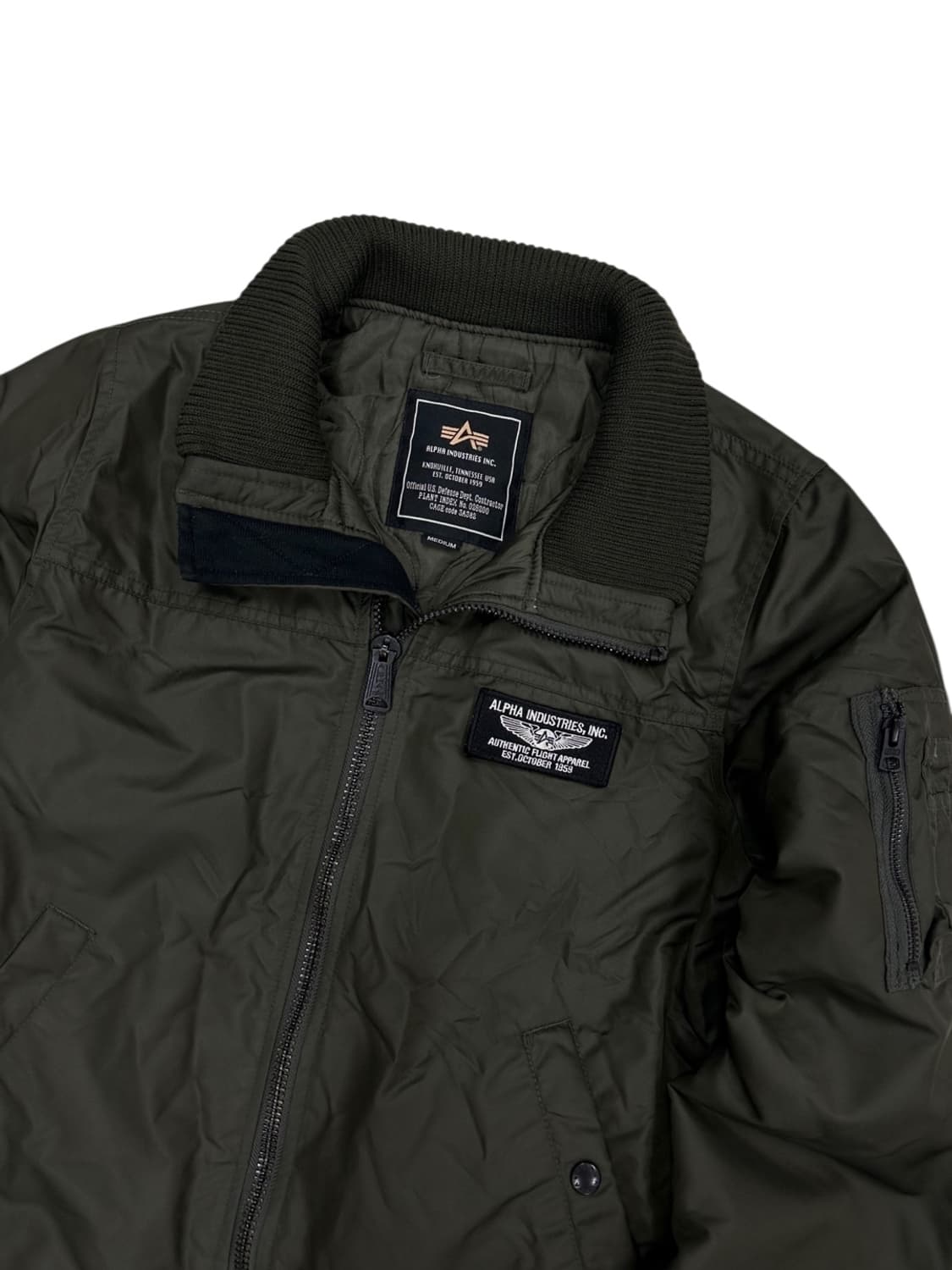 알파인더스트리 플라이트자켓 세이지그린 (M)  상품이미지3